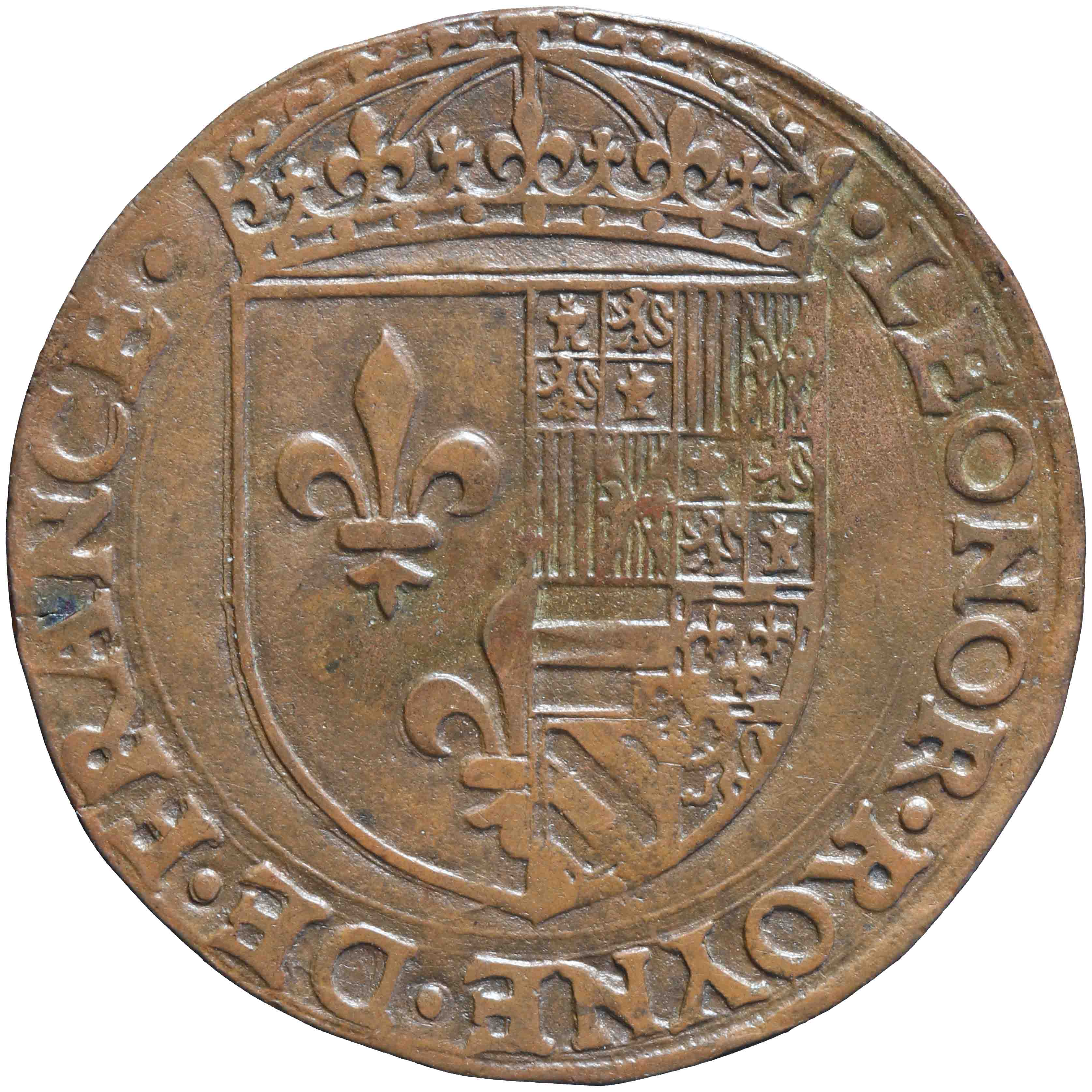 Afbeelding van de voorzijde. rekenpenning. Inventarisnummer:RP-00914