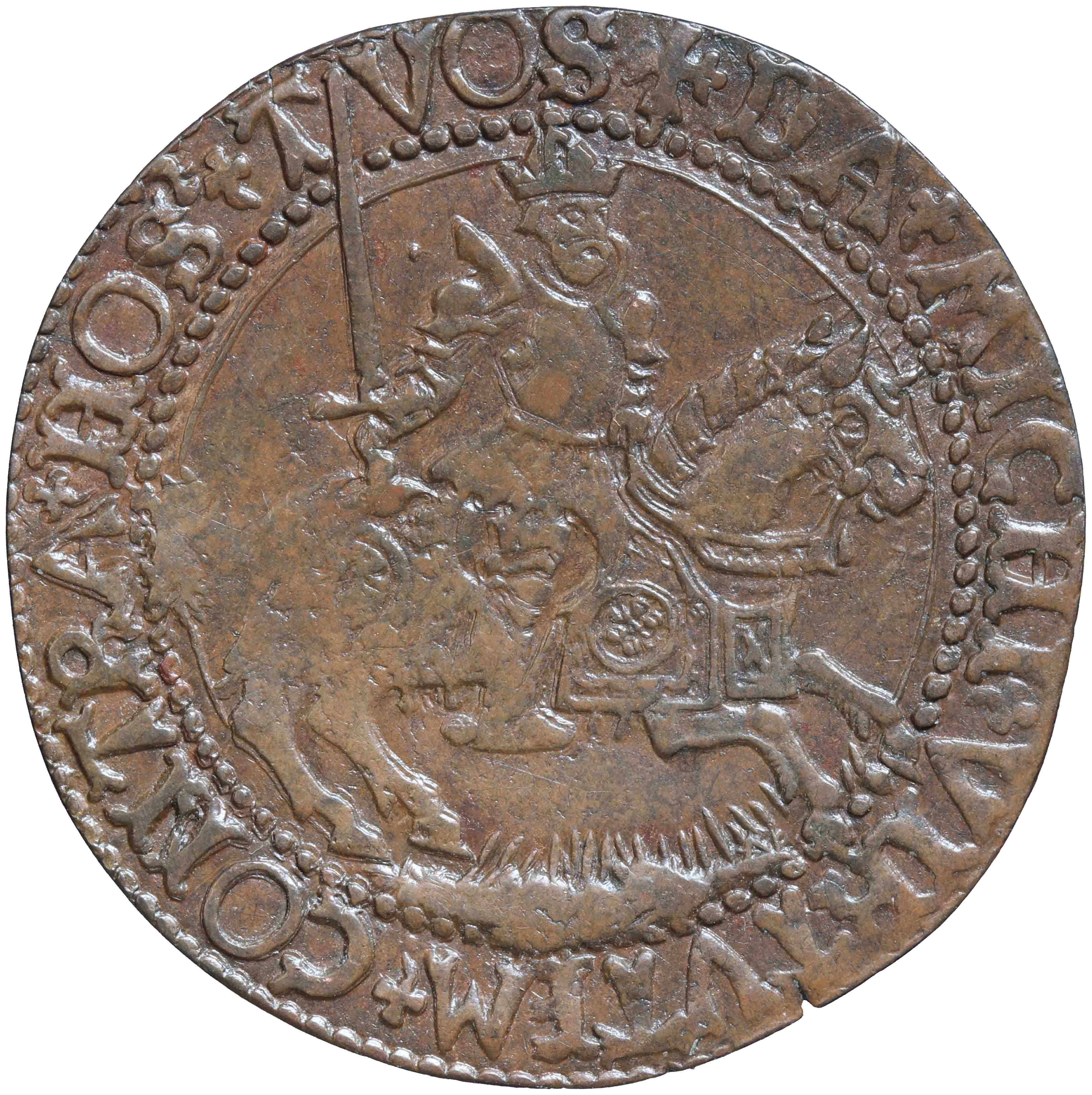 Afbeelding van de voorzijde. rekenpenning. Inventarisnummer:RP-00932