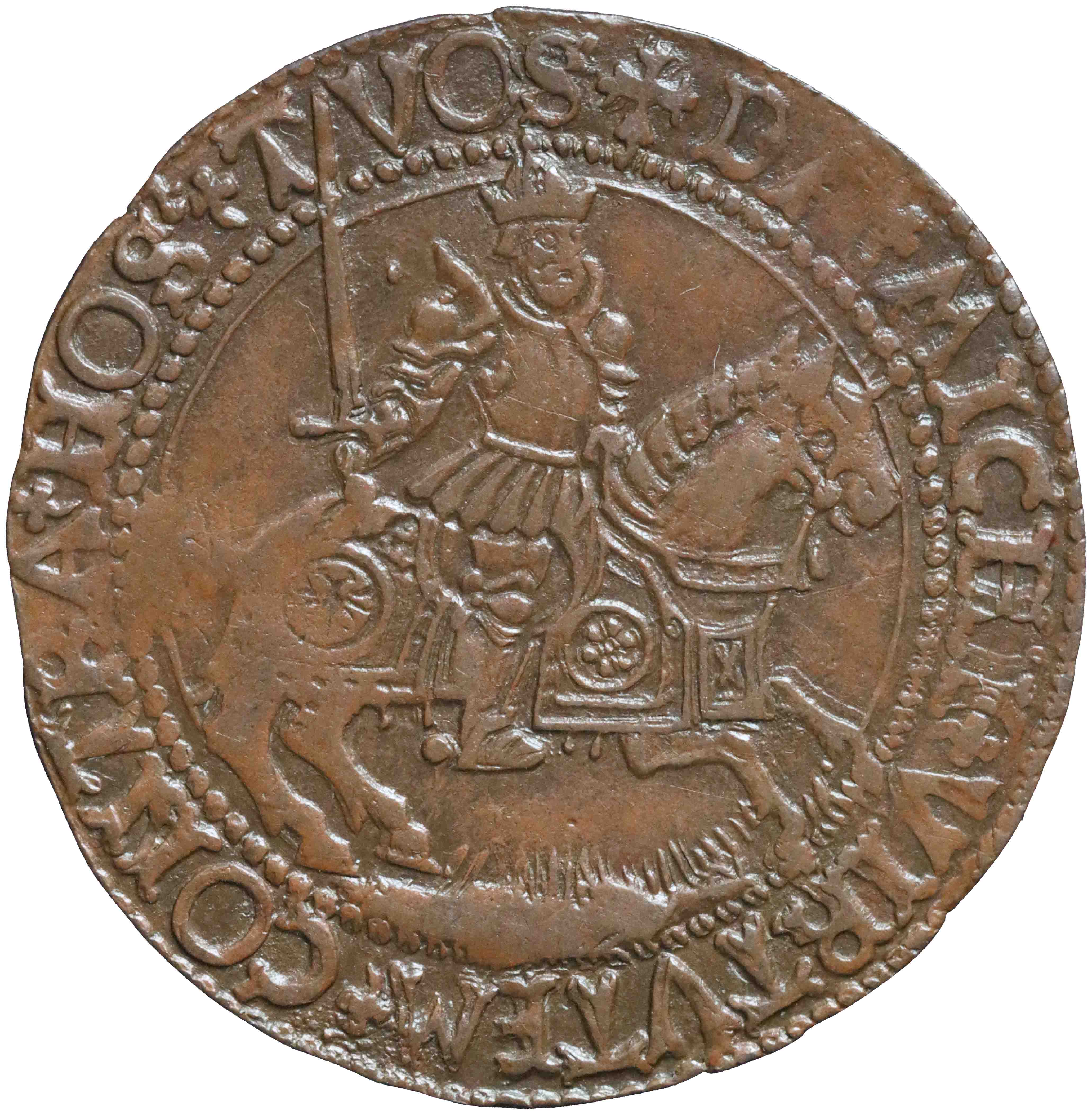 Afbeelding van de voorzijde. rekenpenning. Inventarisnummer:RP-00936