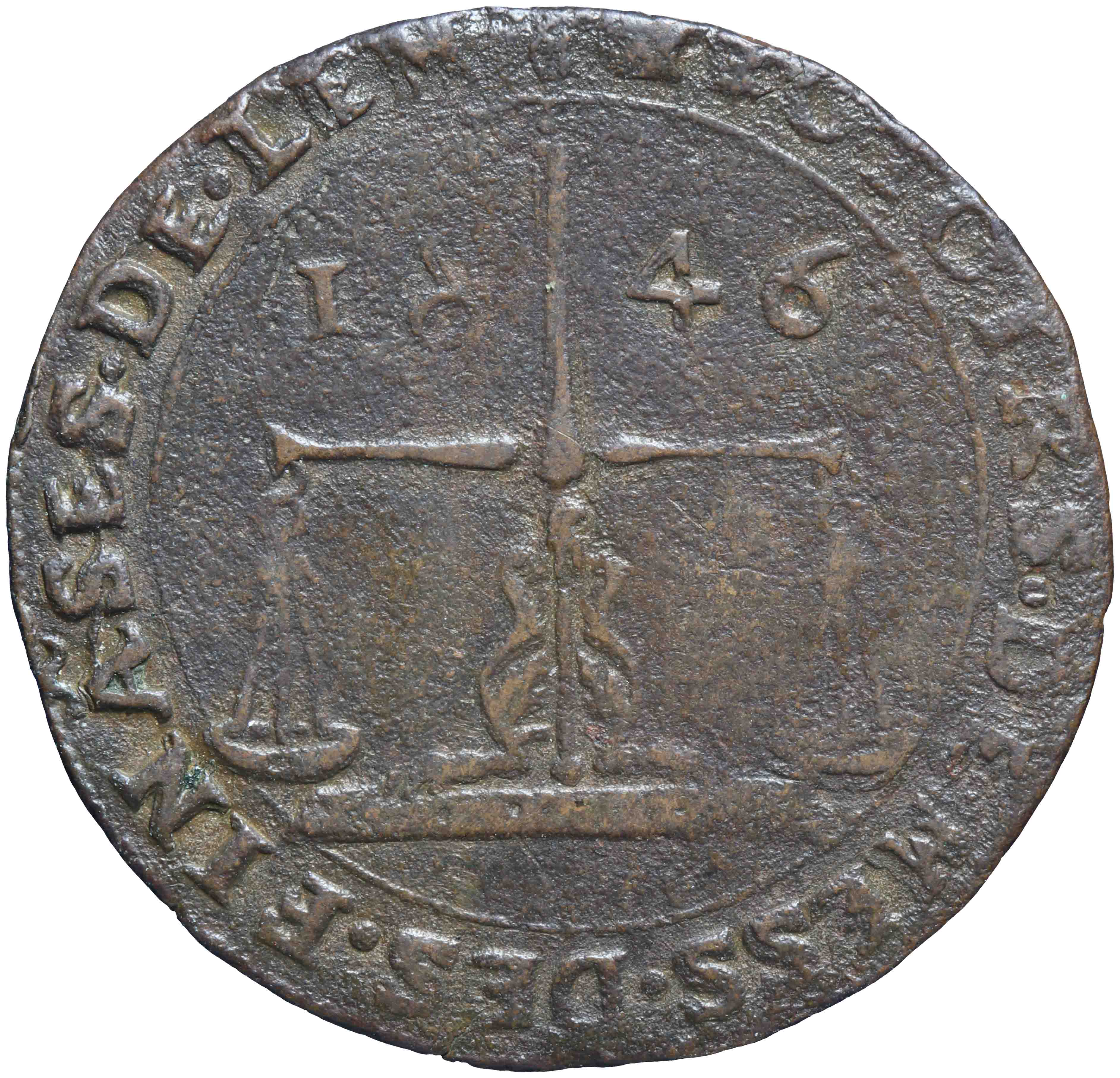 Image of the reverse. rekenpenning. Inventory number:RP-01311