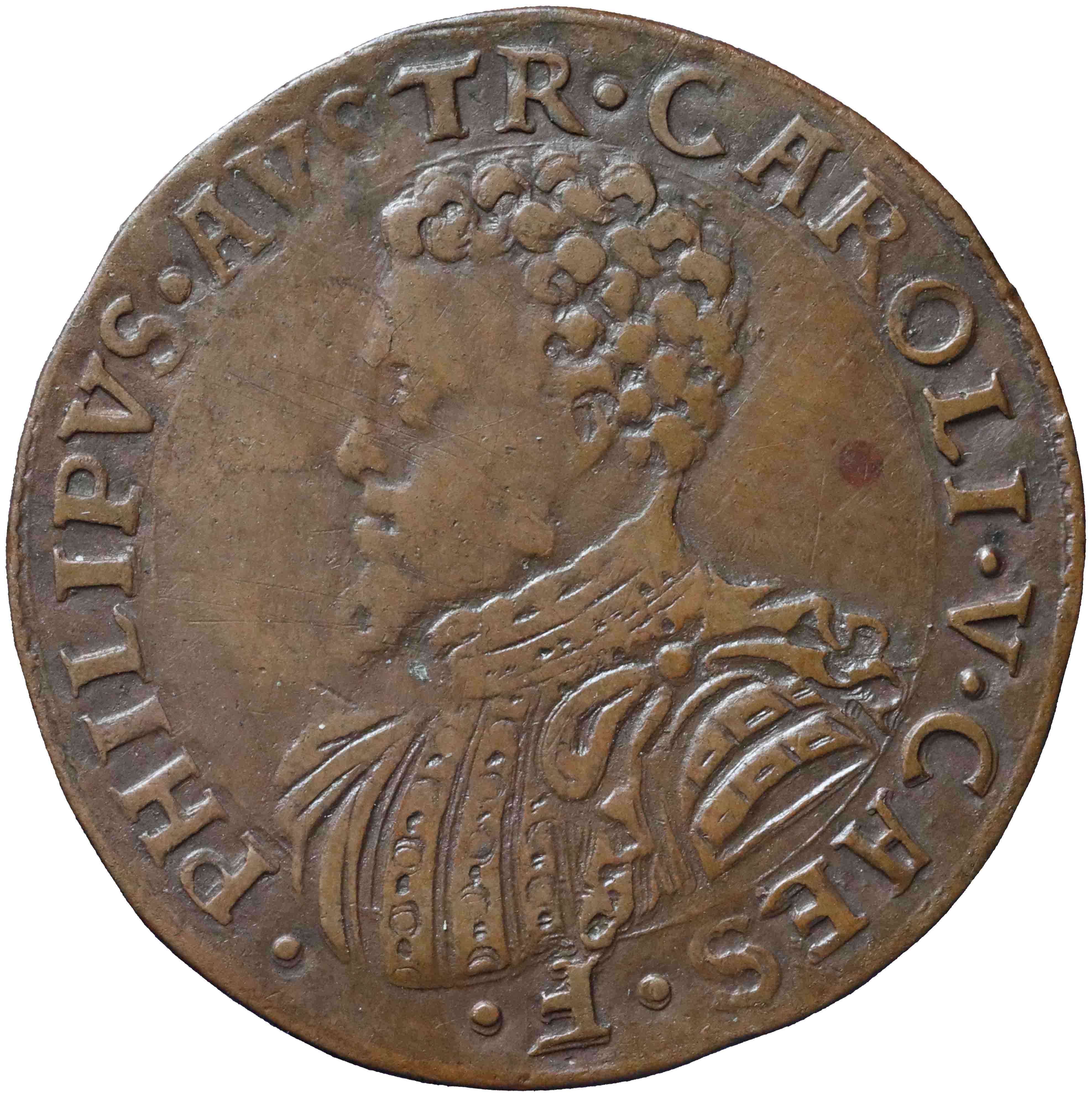 Afbeelding van de voorzijde. rekenpenning. Inventarisnummer:RP-01424