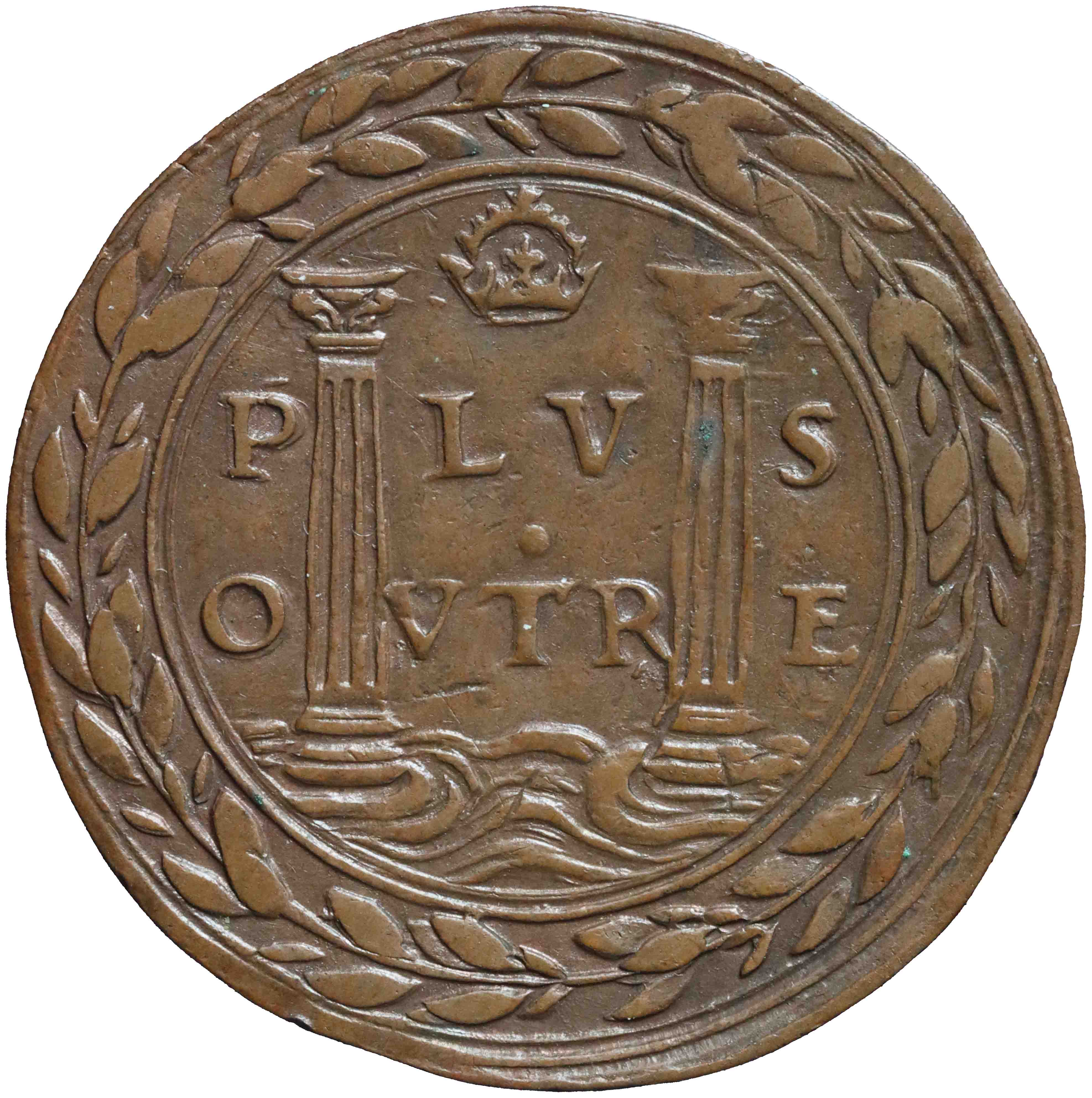 Afbeelding van de keerzijde. rekenpenning. Inventarisnummer:RP-01424