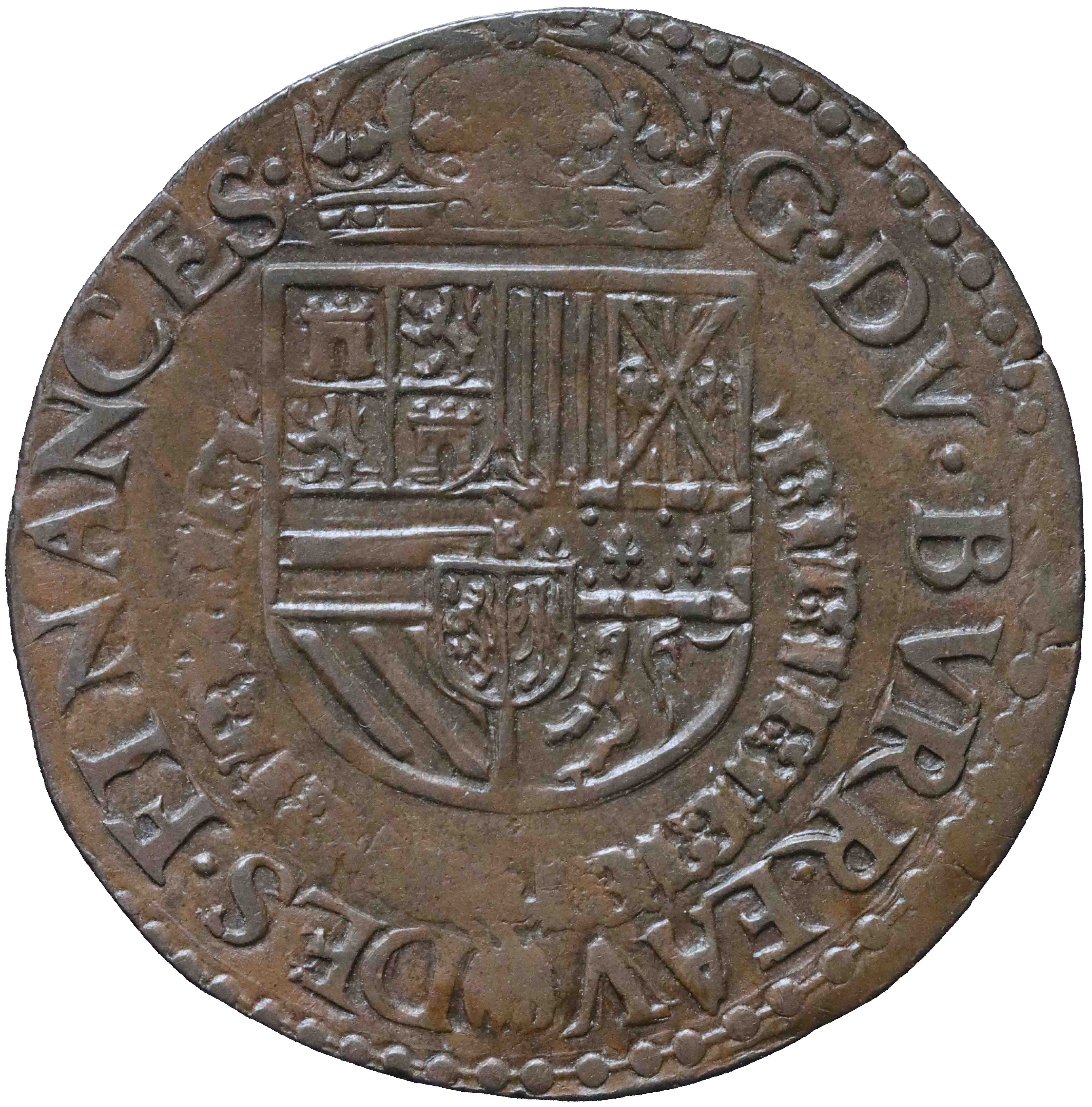 Afbeelding van de voorzijde. rekenpenning. Inventarisnummer:RP-01434