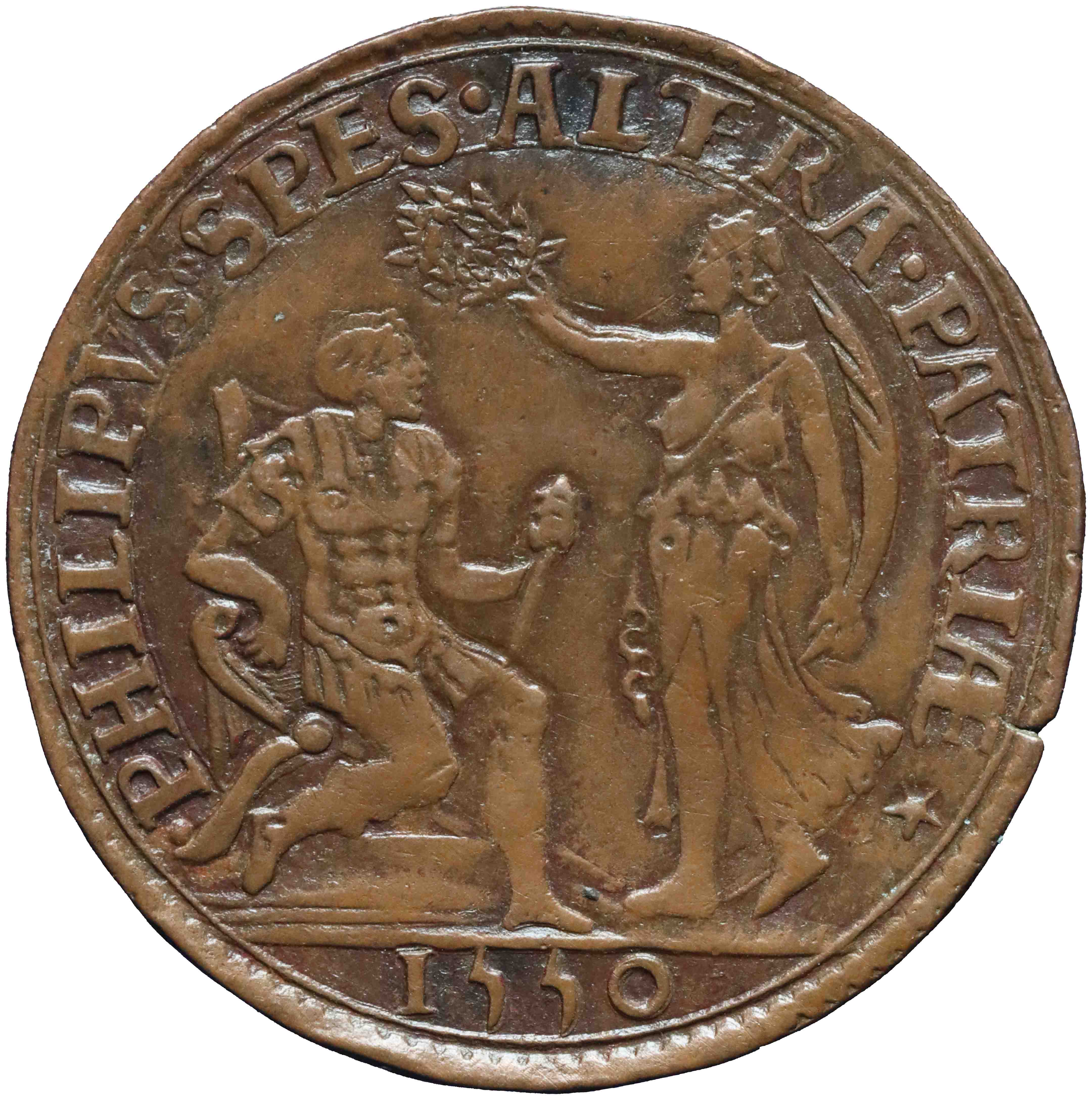 Image of the reverse. rekenpenning. Inventory number:RP-01444
