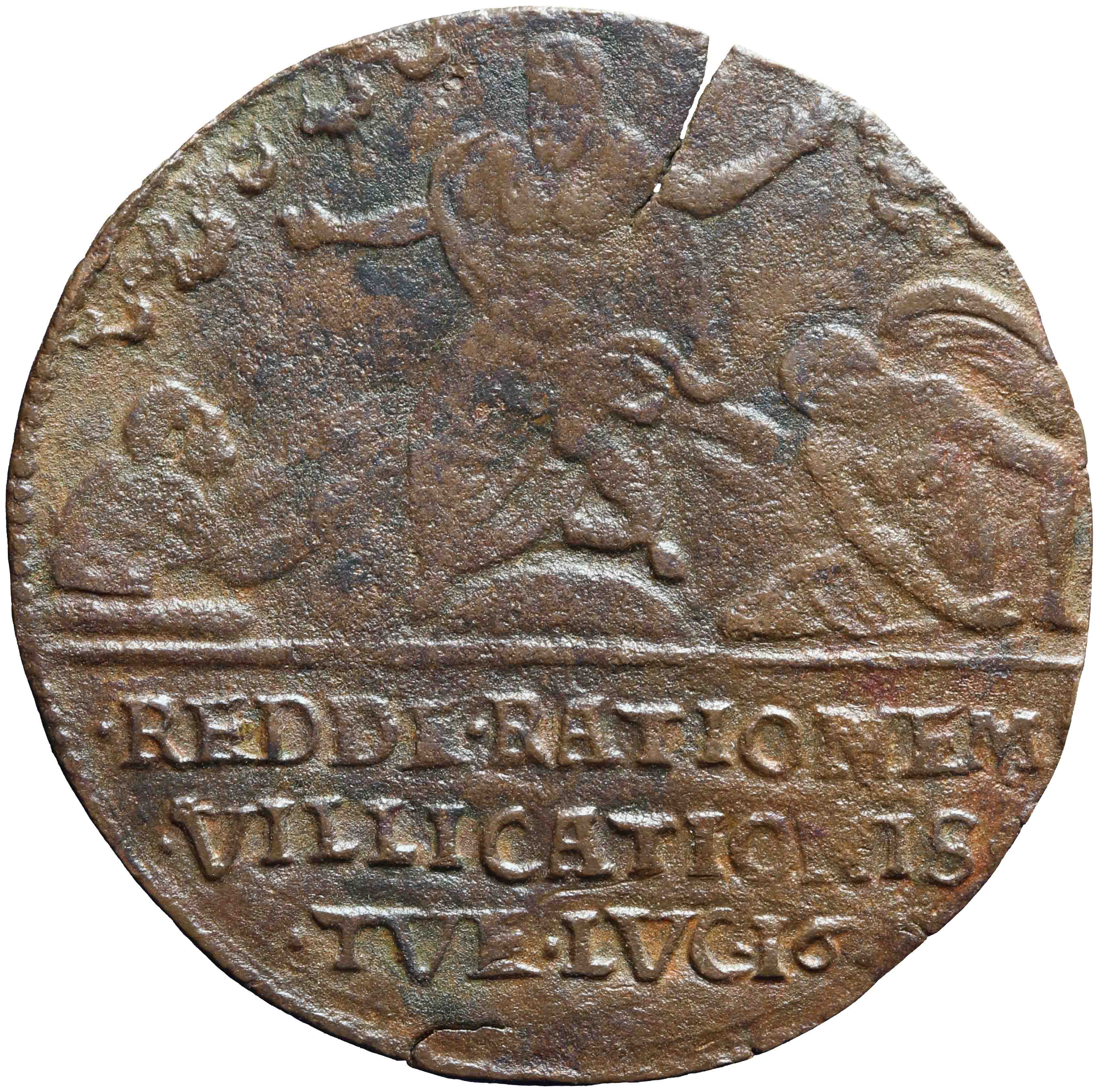Image of the reverse. rekenpenning. Inventory number:RP-01480