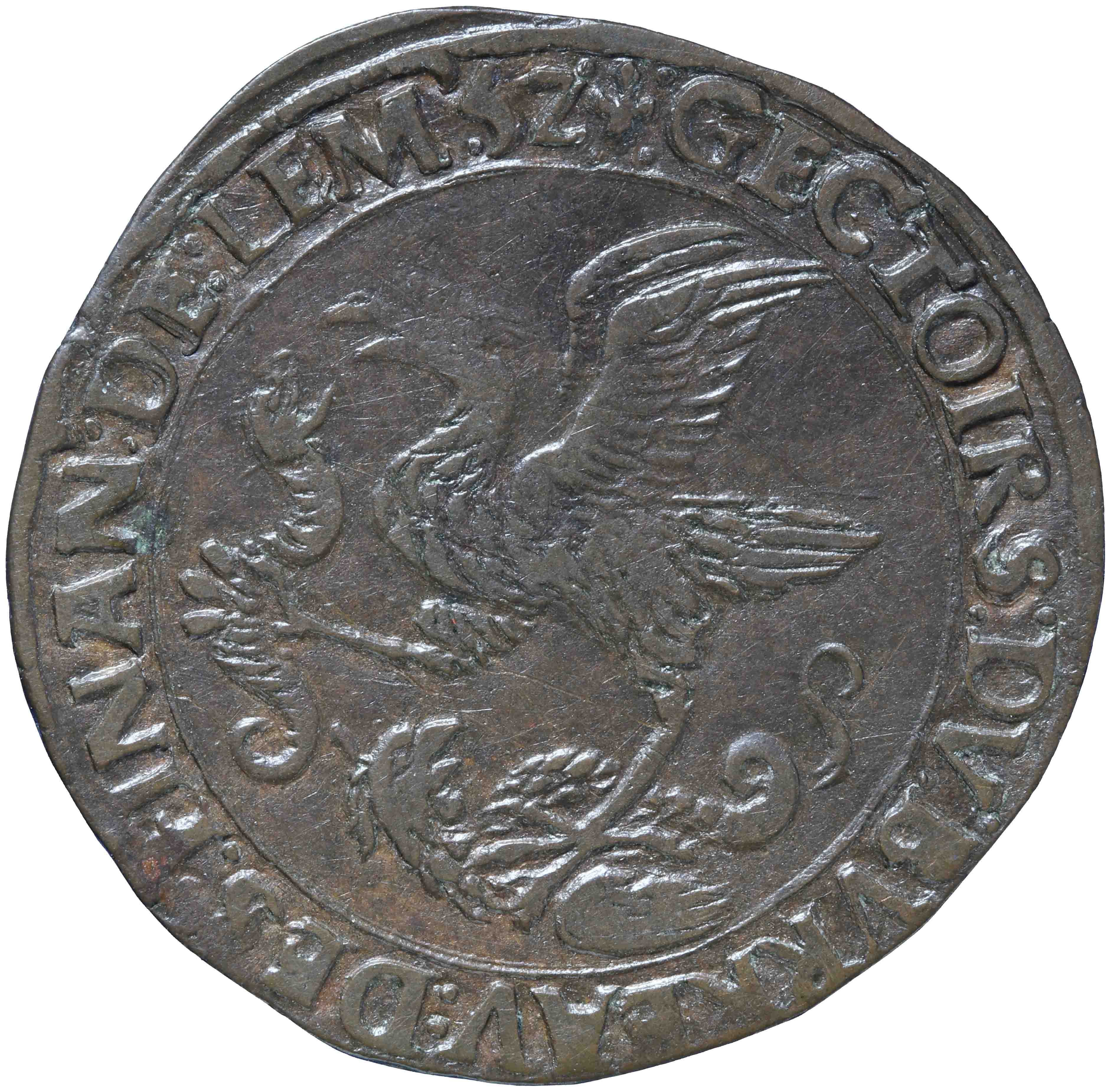 Image of the reverse. rekenpenning. Inventory number:RP-01532