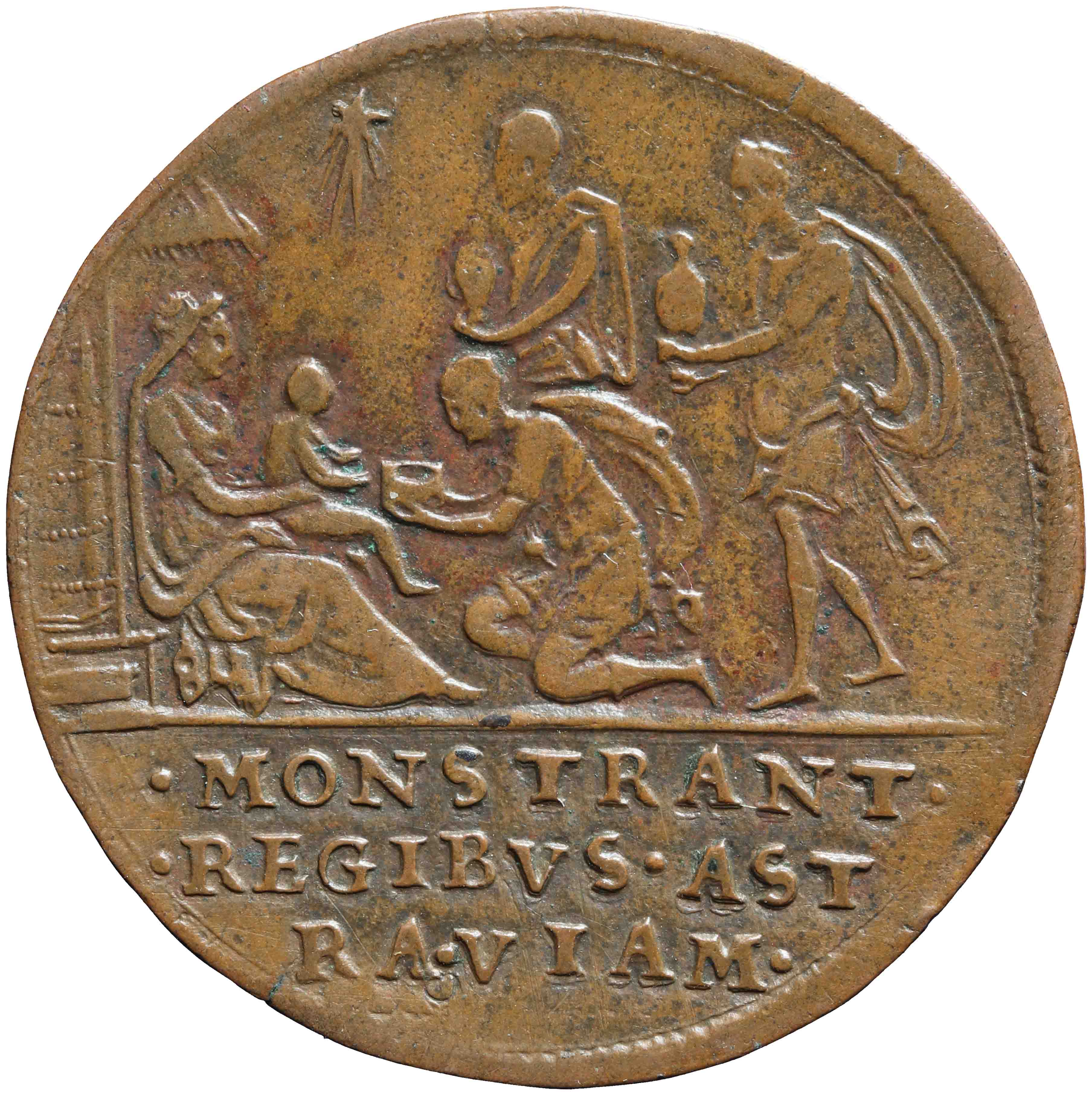 Afbeelding van de voorzijde. rekenpenning. Inventarisnummer:RP-01765