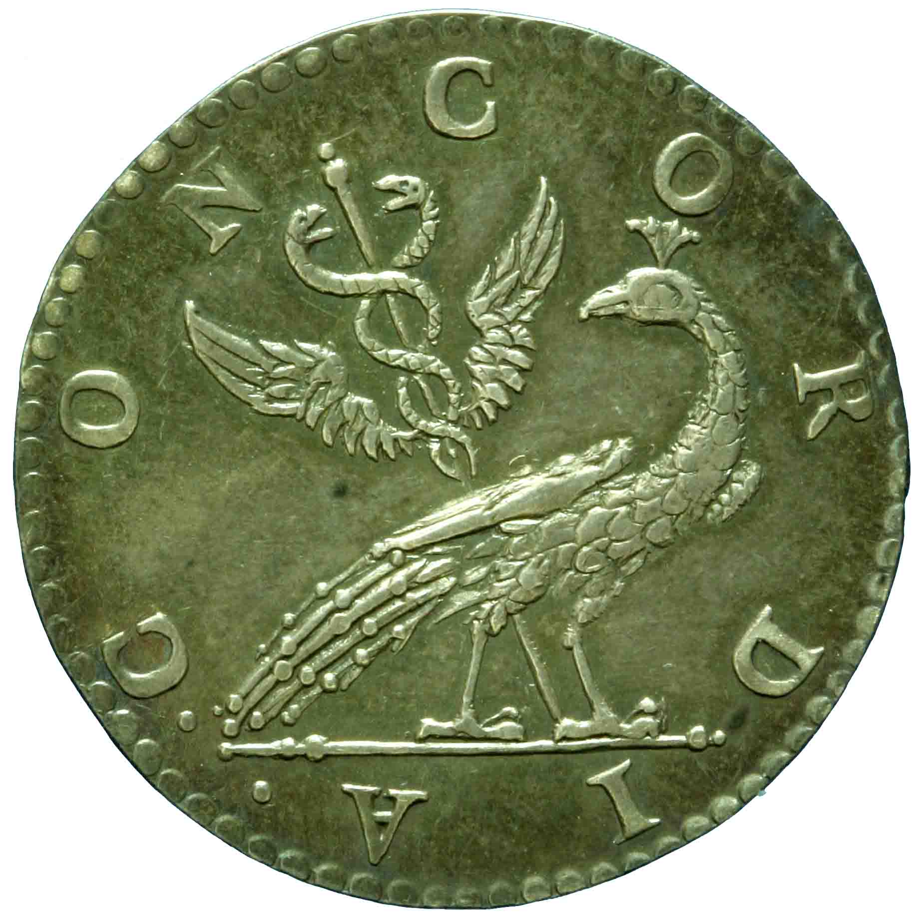 Afbeelding van de keerzijde. rekenpenning. Inventarisnummer:RP-01802
