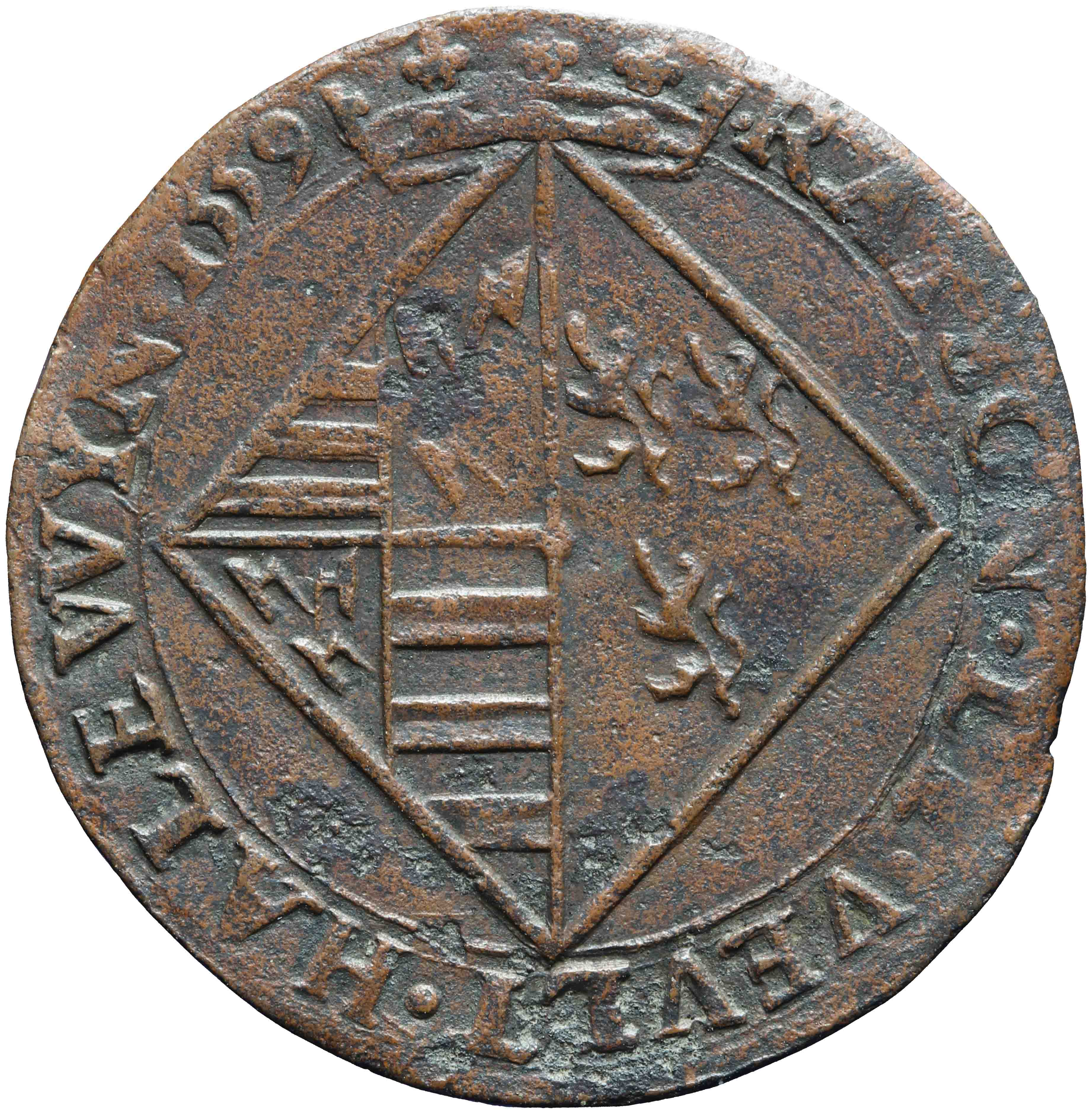 Image of the reverse. rekenpenning. Inventory number:RP-01831