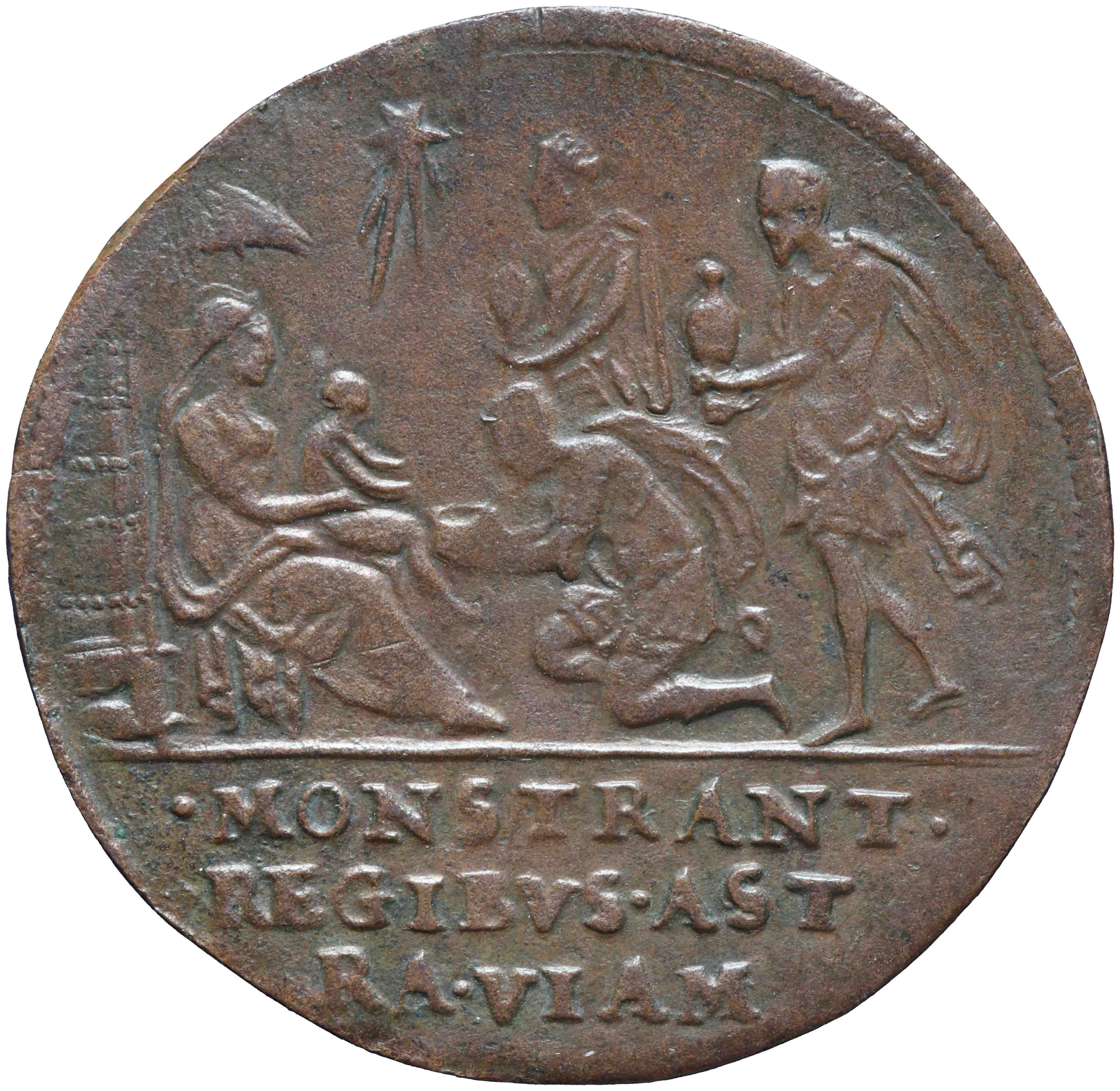 Image of the reverse. rekenpenning. Inventory number:RP-01925