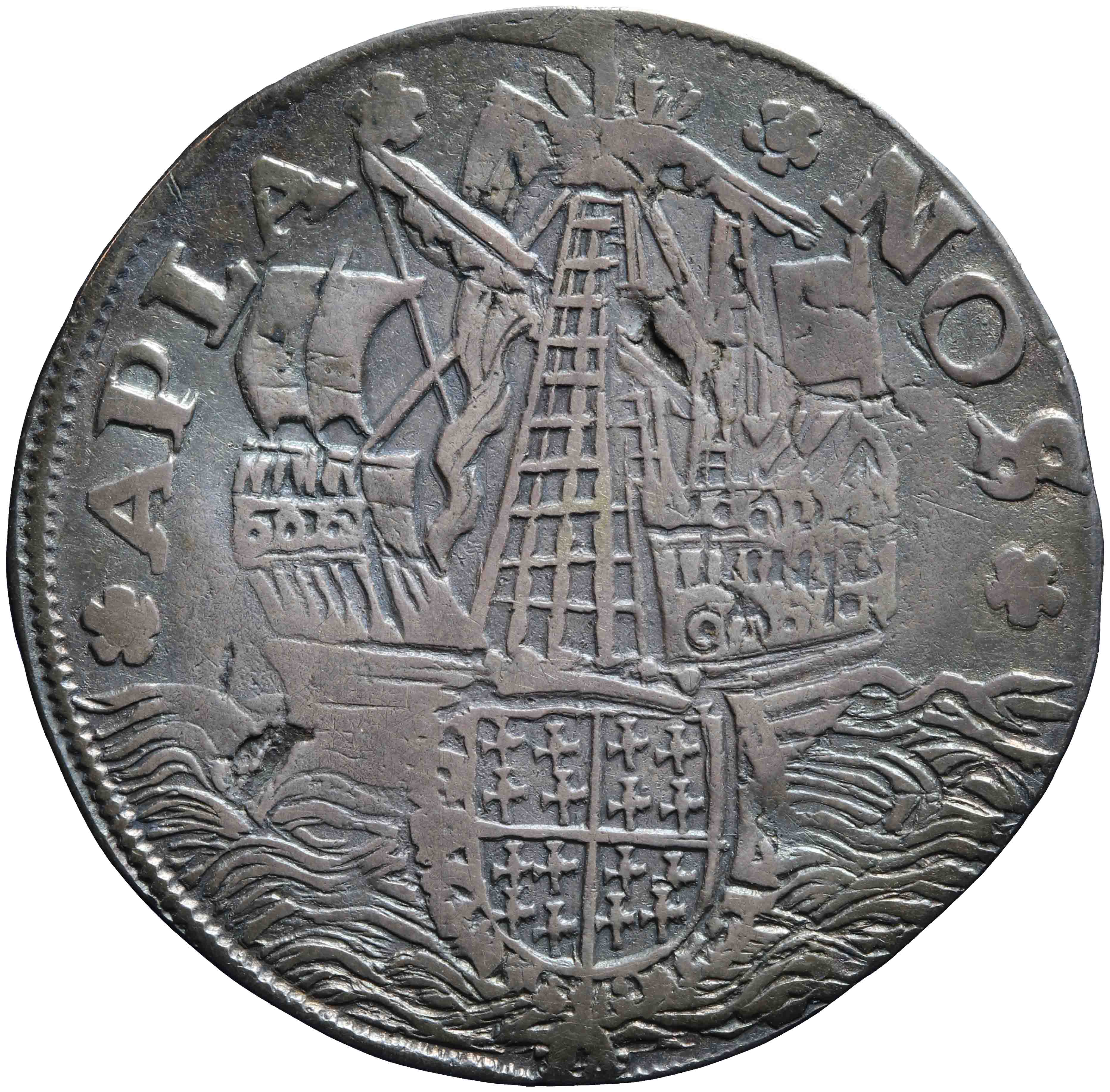 Image of the reverse. rekenpenning. Inventory number:RP-01973
