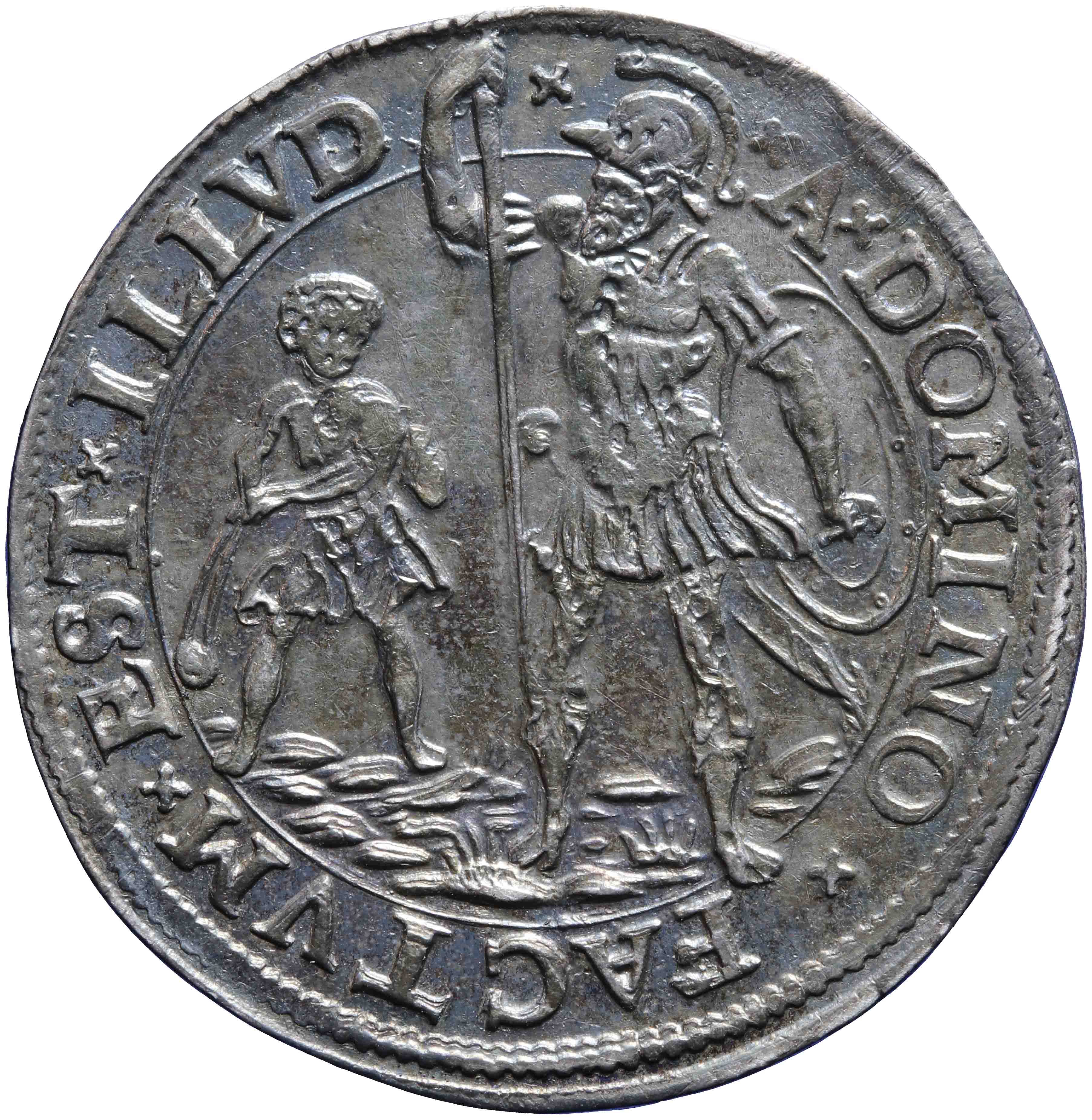 Afbeelding van de voorzijde. rekenpenning. Inventarisnummer:RP-02594