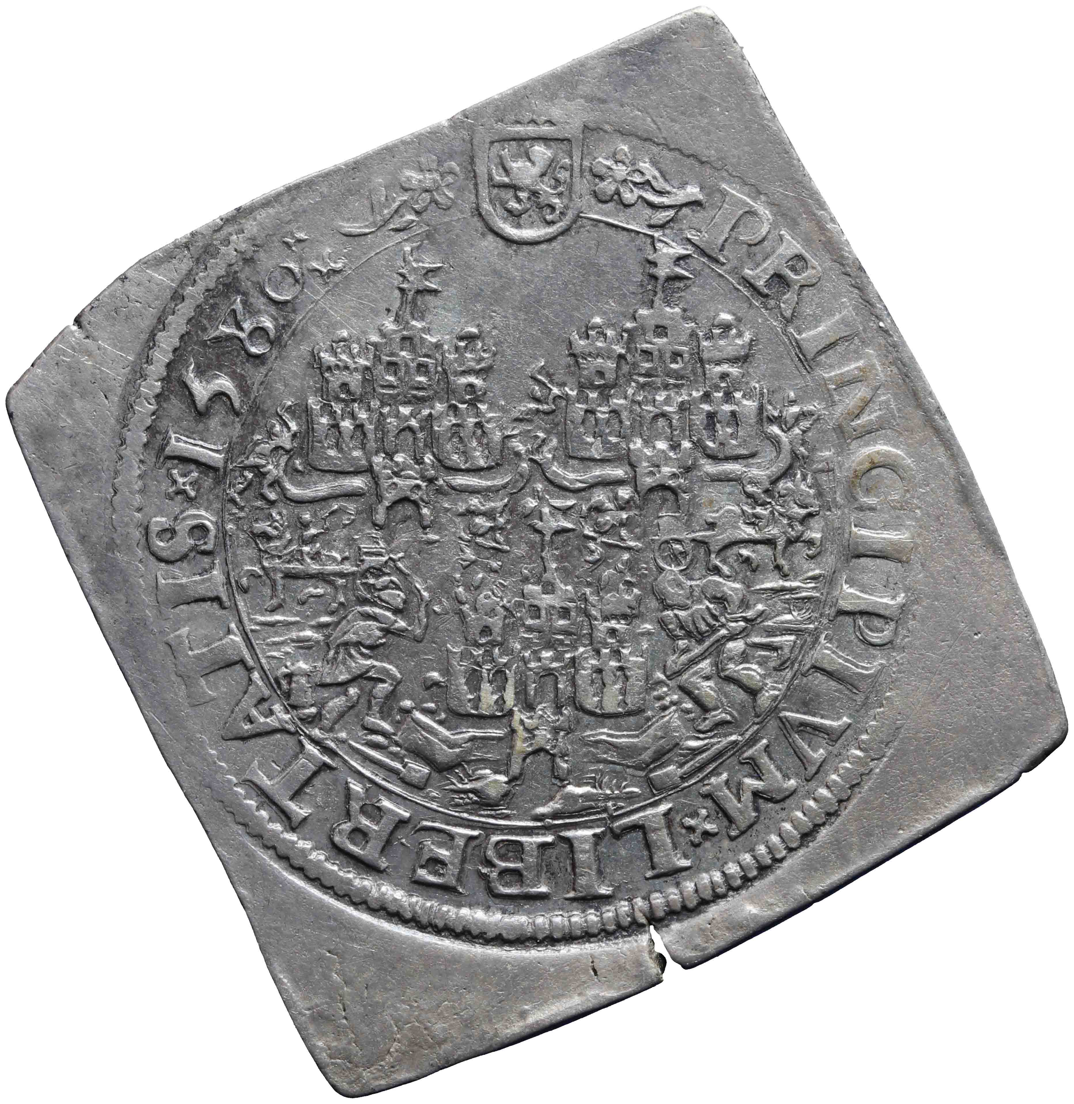 Afbeelding van de voorzijde. rekenpenning. Inventarisnummer:RP-02595