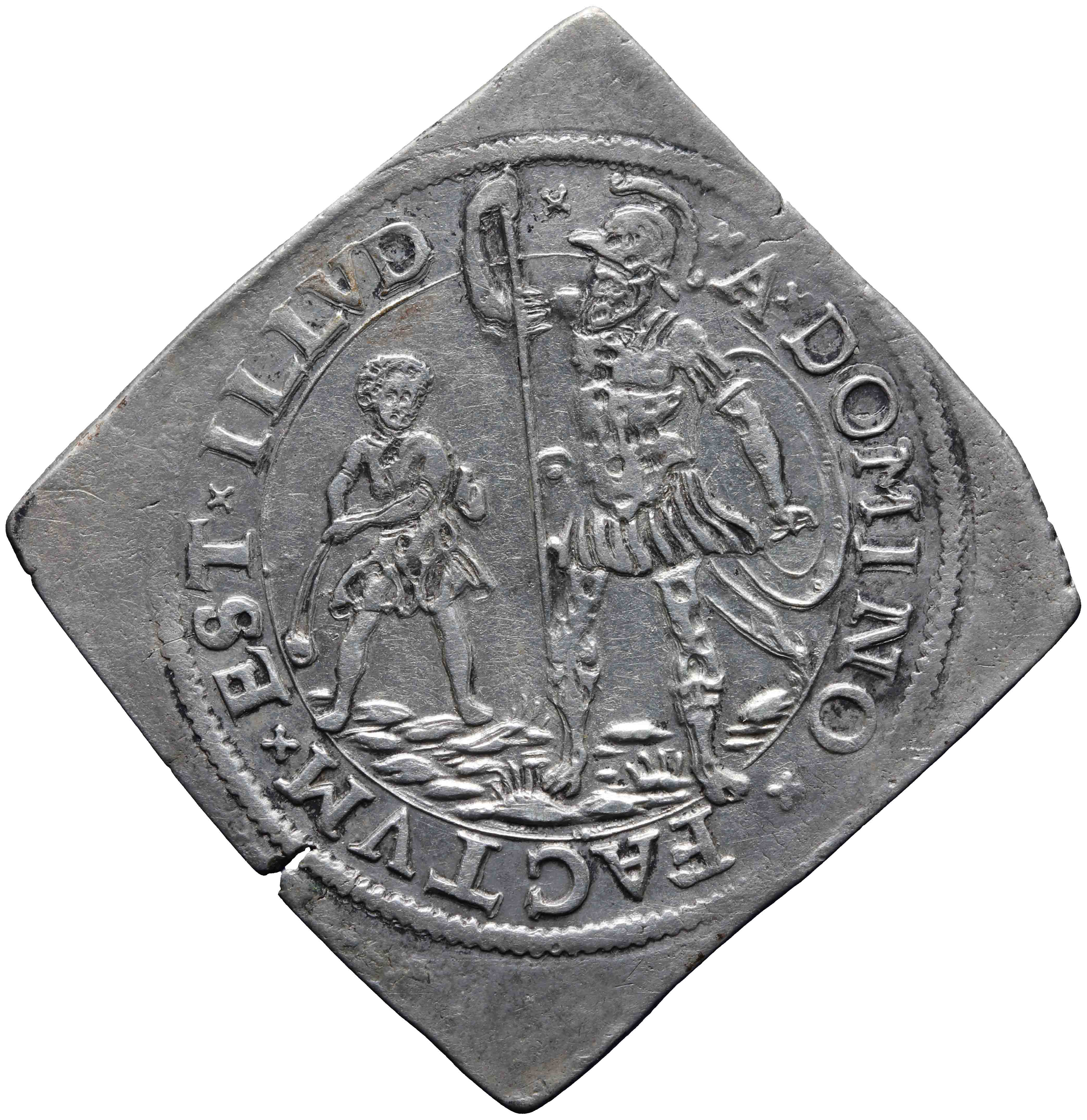 Afbeelding van de keerzijde. rekenpenning. Inventarisnummer:RP-02595