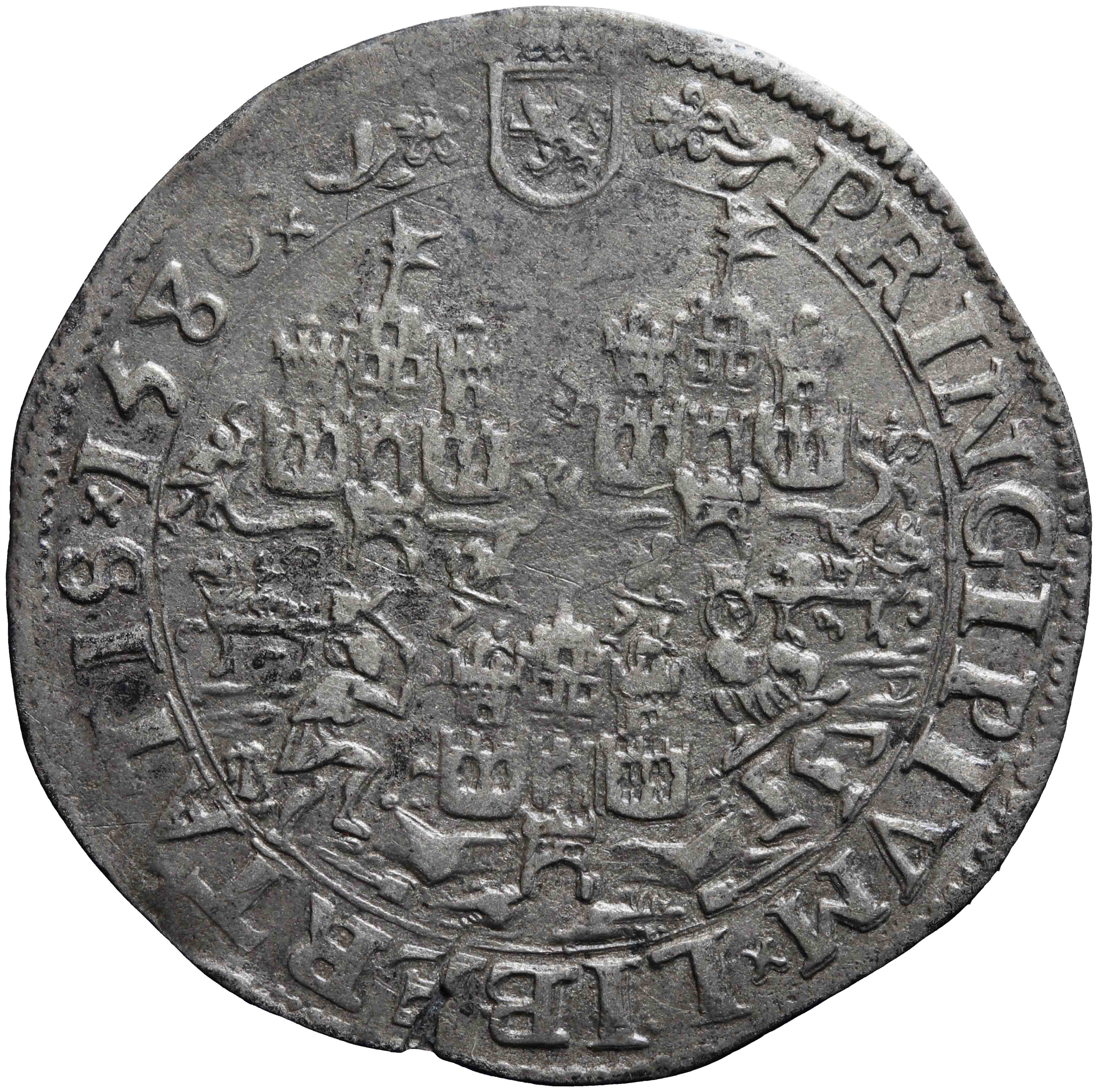 Afbeelding van de voorzijde. rekenpenning. Inventarisnummer:RP-02598