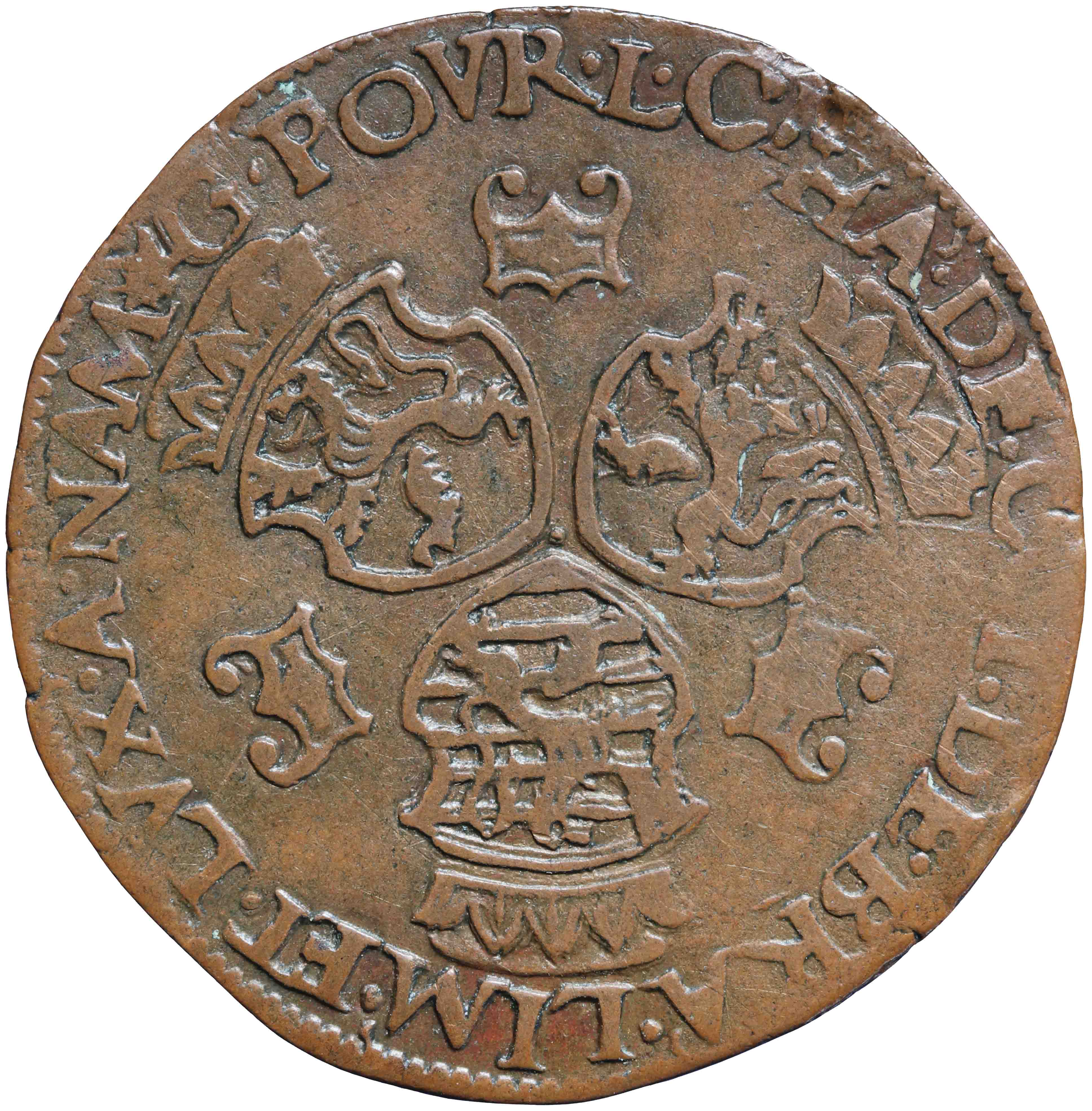 Image of the reverse. rekenpenning. Inventory number:RP-02616