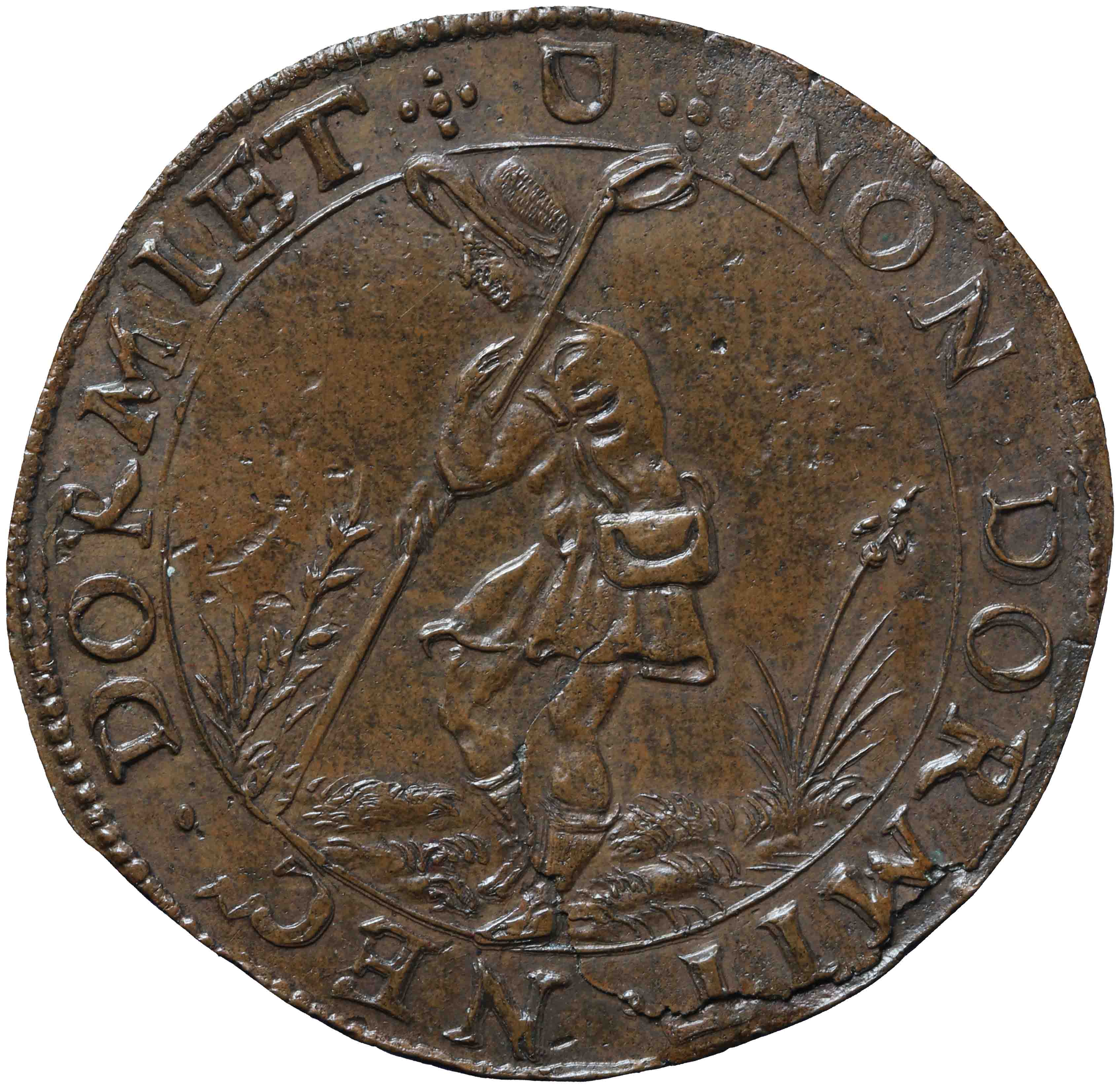 Afbeelding van de voorzijde. rekenpenning. Inventarisnummer:RP-03903