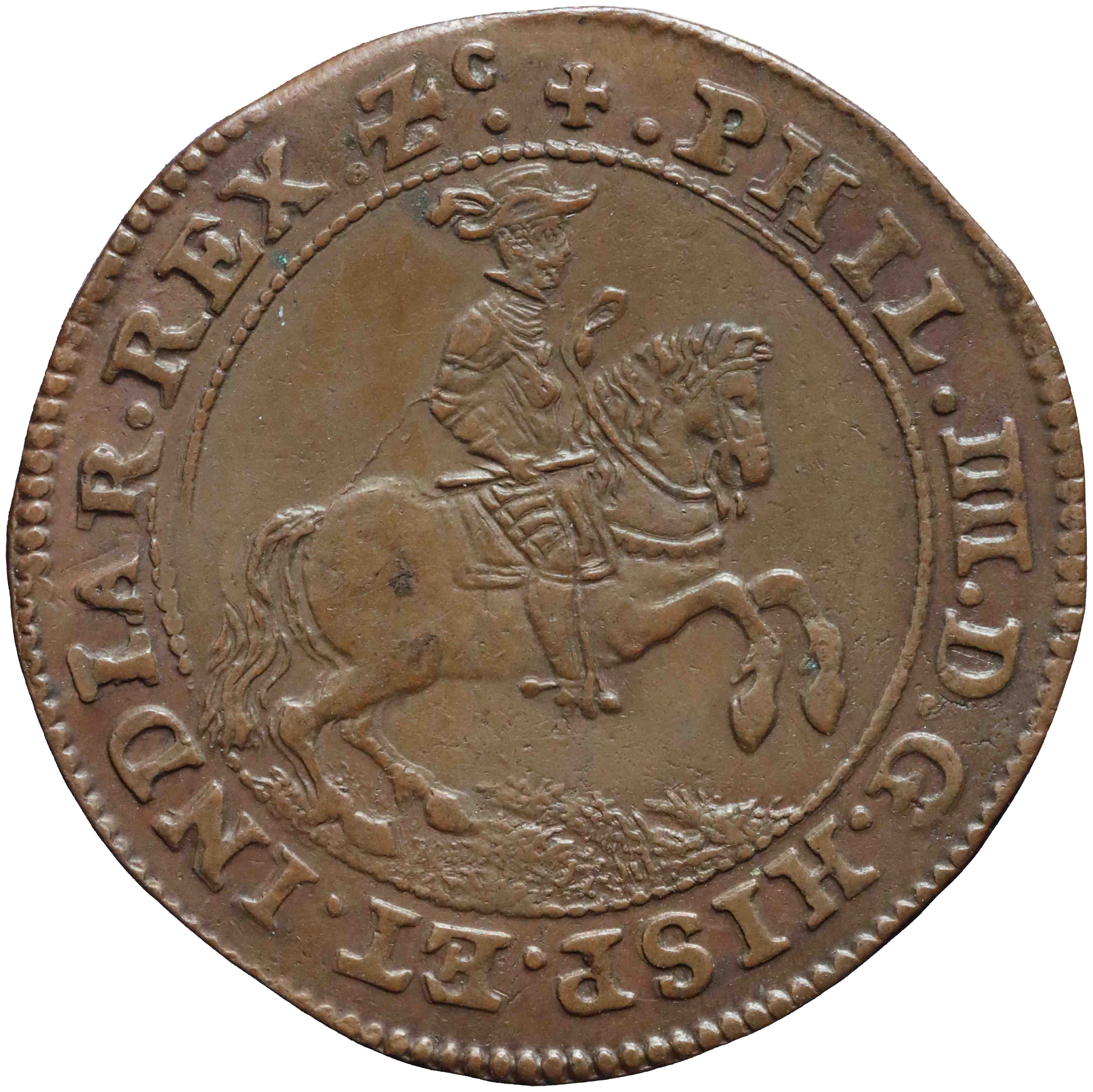 Afbeelding van de voorzijde. rekenpenning. Inventarisnummer:RP-04408