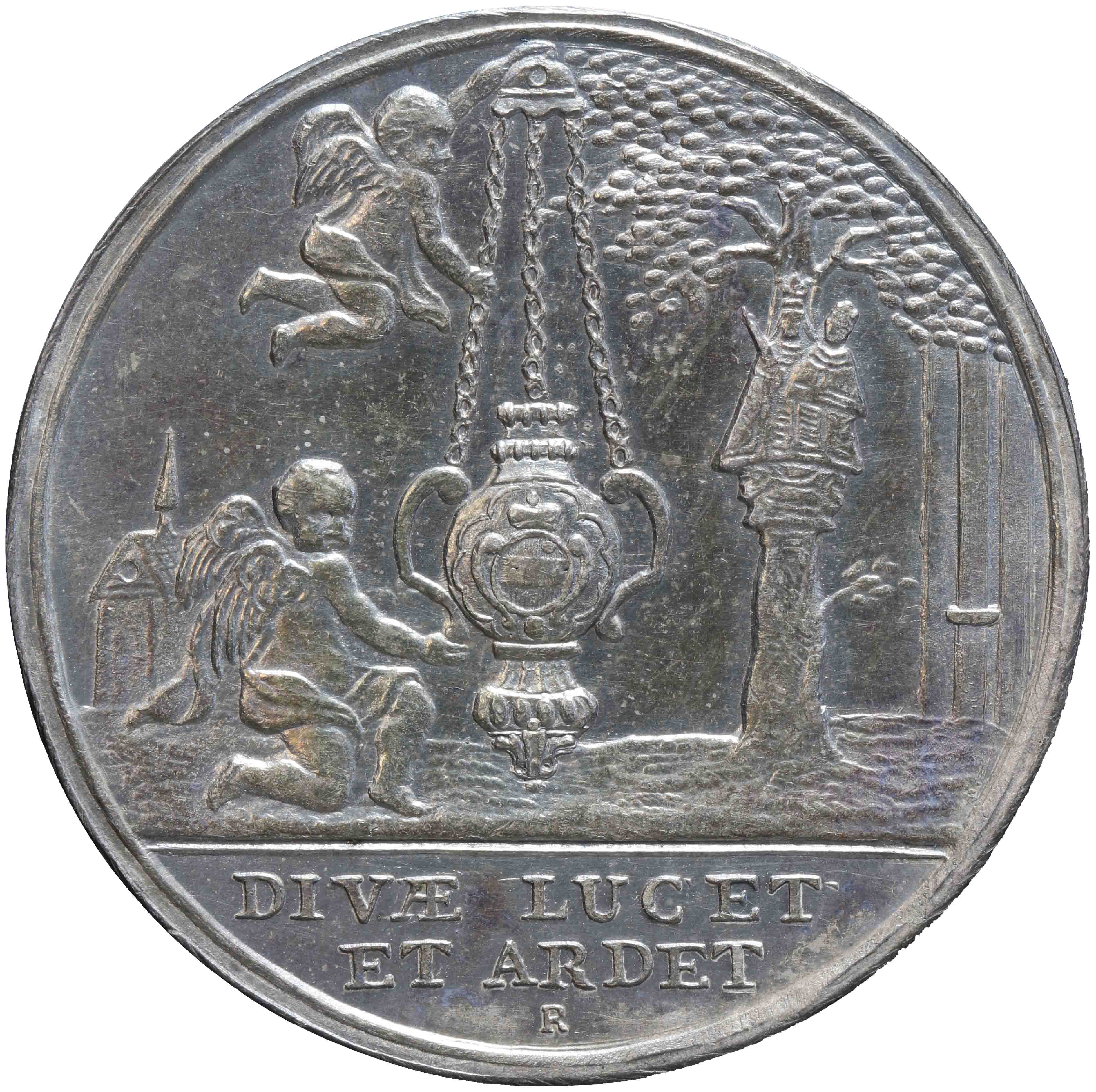 Afbeelding van de keerzijde. rekenpenning. Inventarisnummer:RP-04999