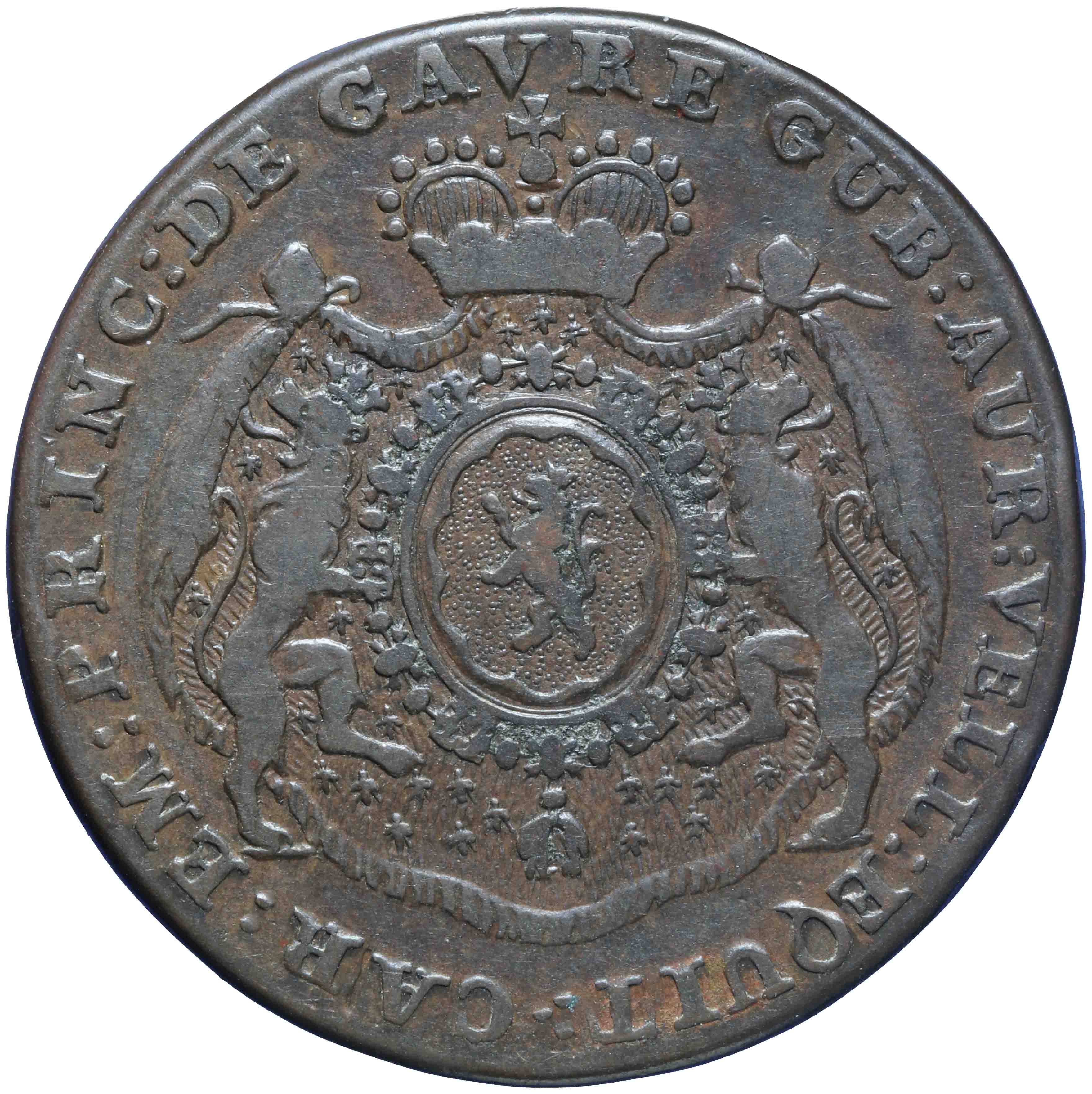 Afbeelding van de keerzijde. rekenpenning. Inventarisnummer:RP-05026