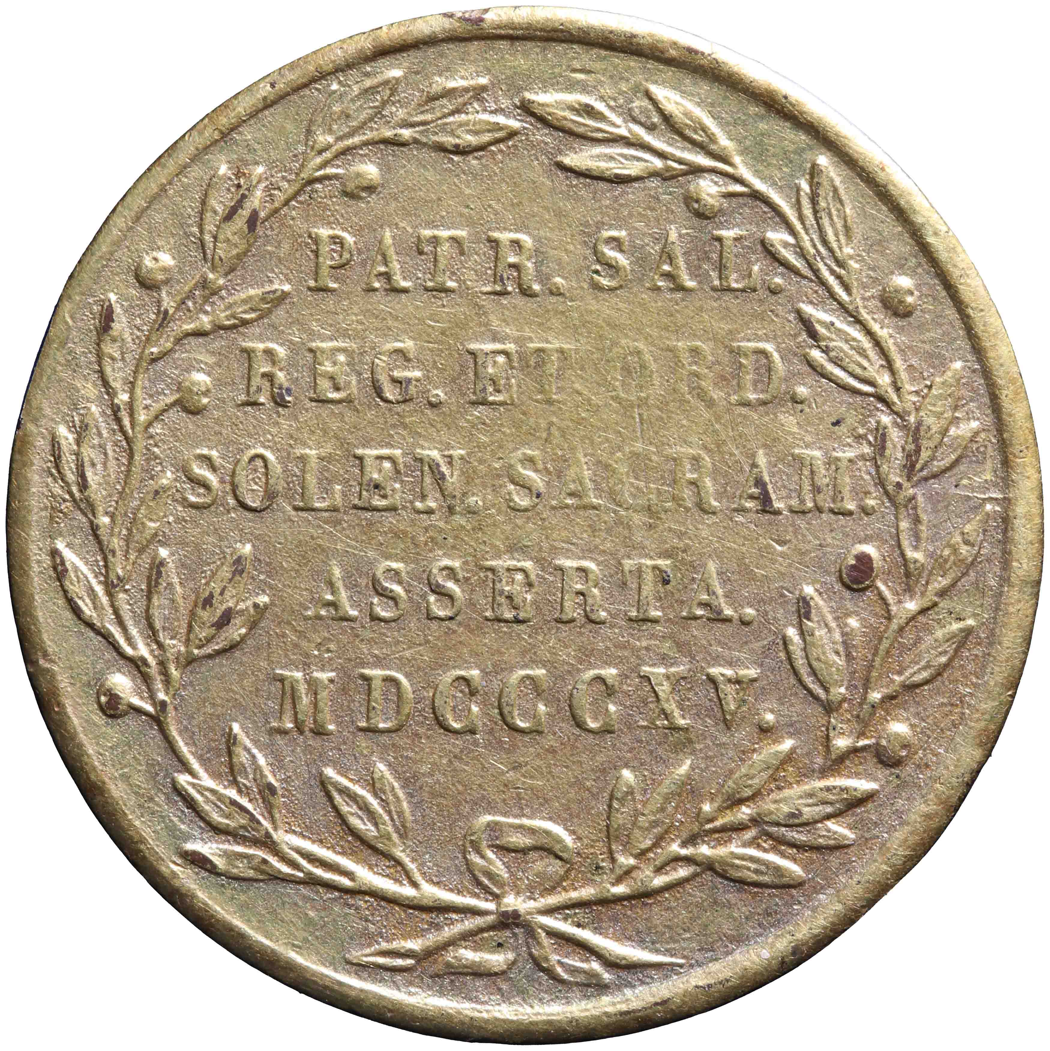 Afbeelding van de keerzijde. Inhuldiging van de souvereine vorst tot koning der Nederlanden (Willem I). Inventarisnummer:RP-05104