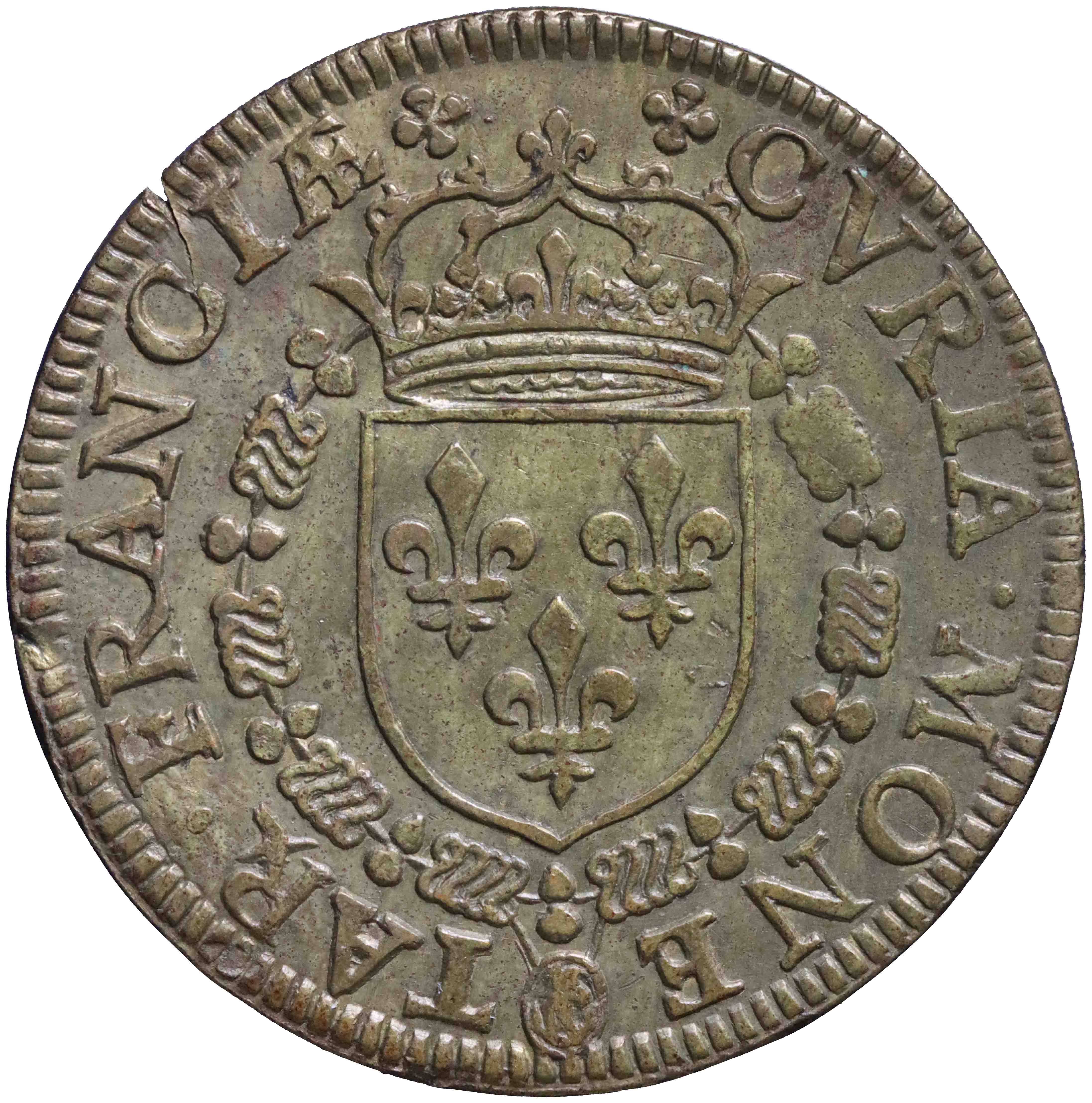 Afbeelding van de voorzijde. rekenpenning. Inventarisnummer:RP-05184