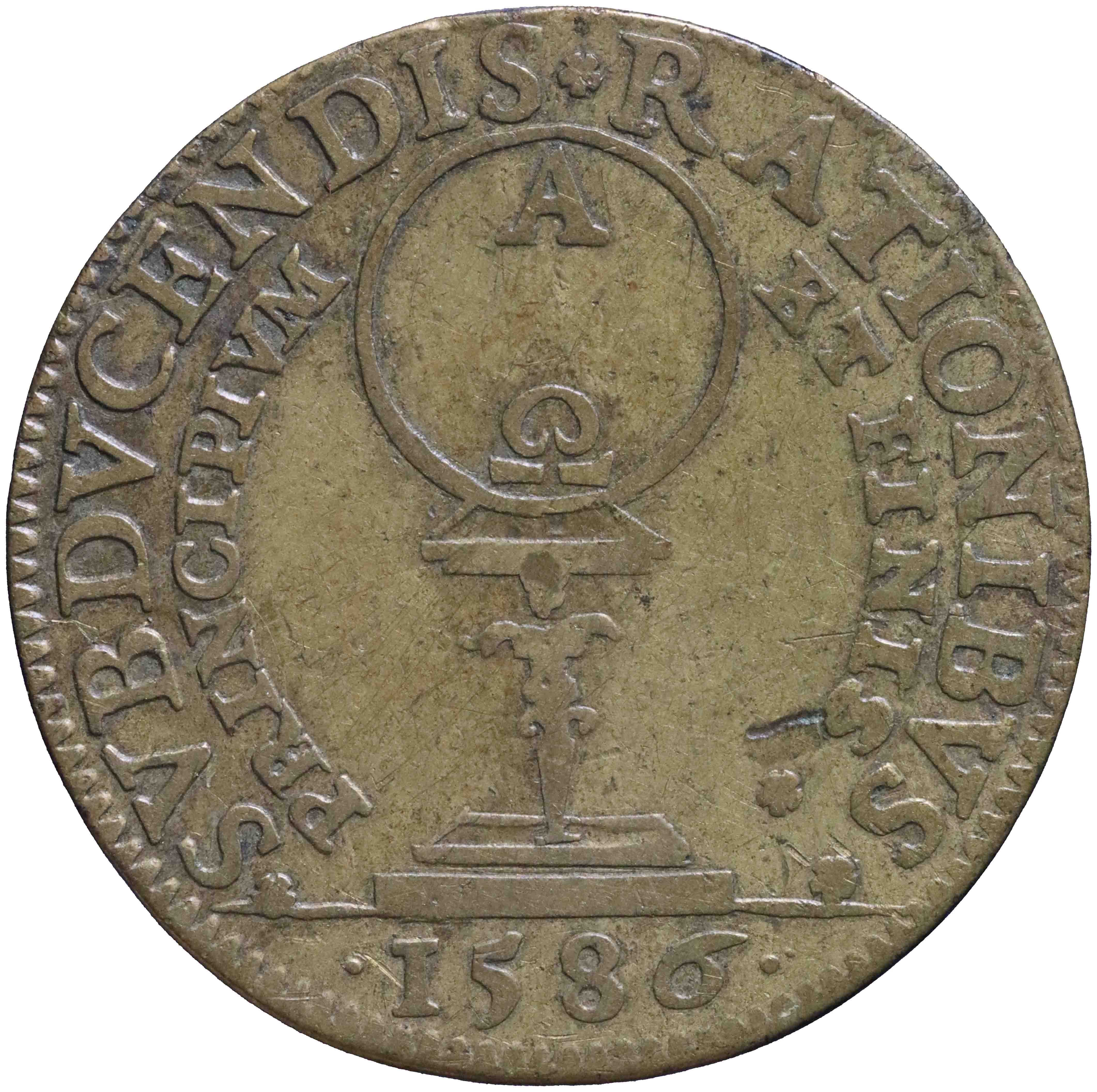 Image of the reverse. rekenpenning. Inventory number:RP-05189