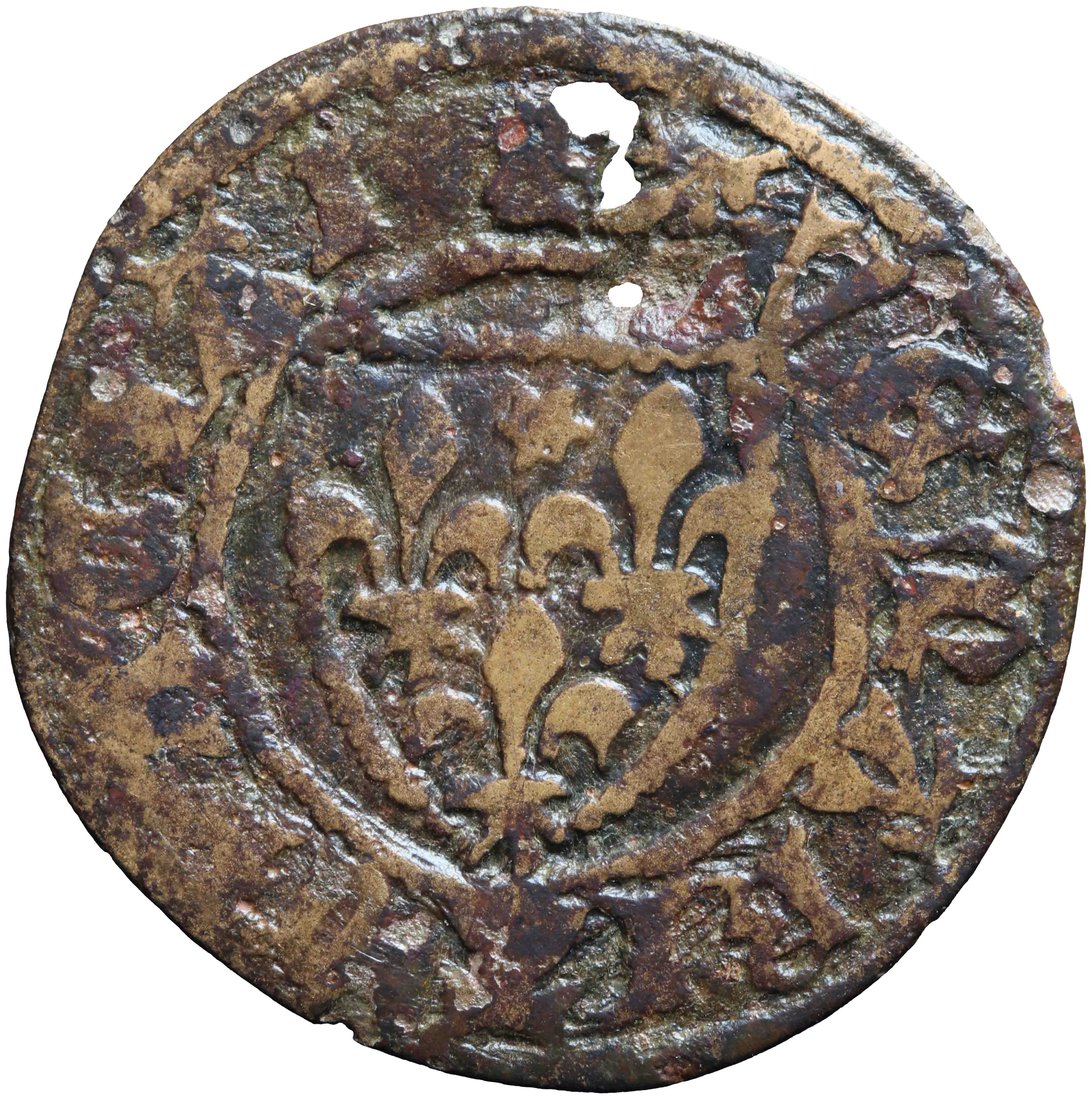 Afbeelding van de voorzijde. rekenpenning. Inventarisnummer:RP-22847