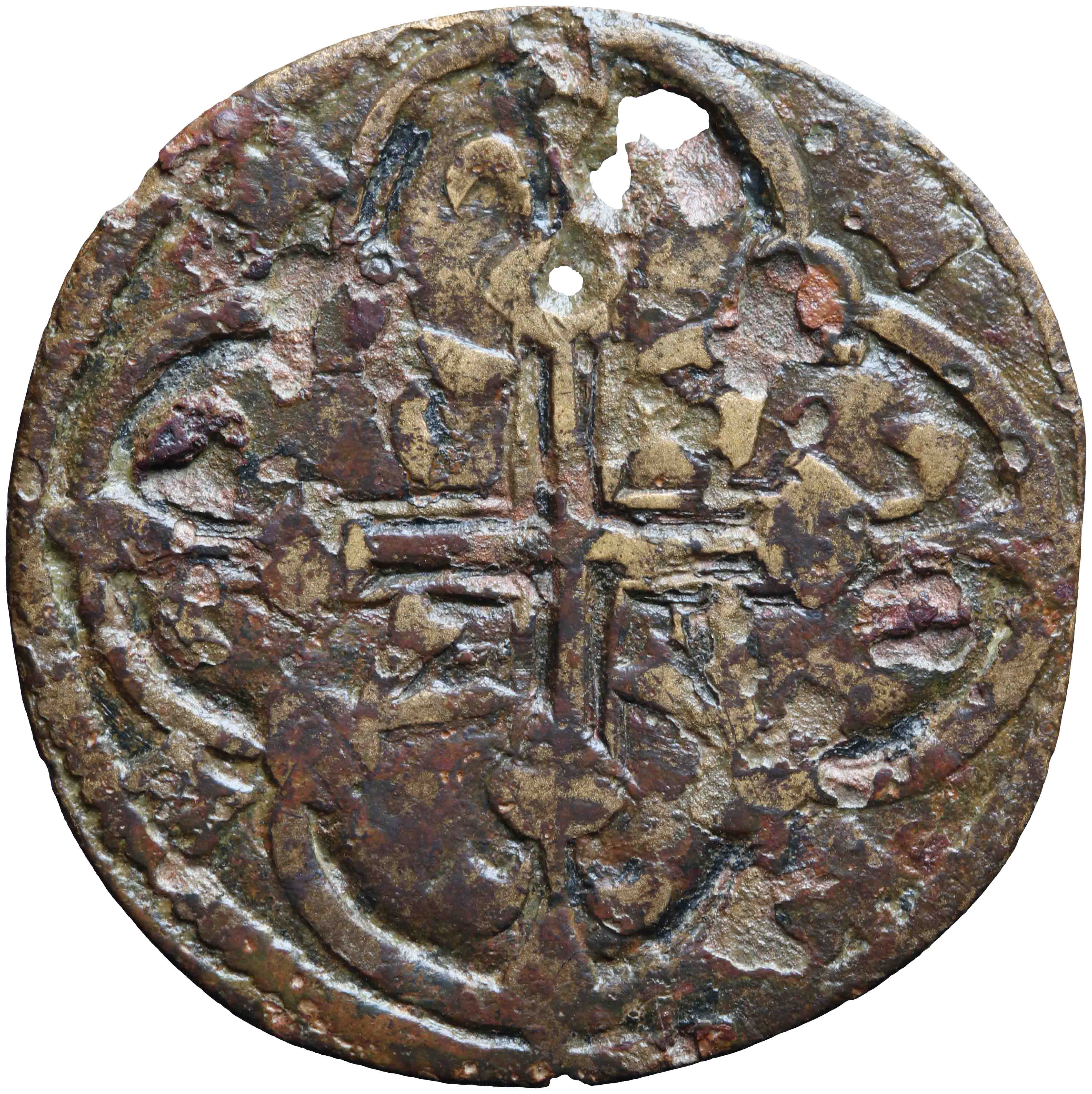 Afbeelding van de keerzijde. rekenpenning. Inventarisnummer:RP-22847