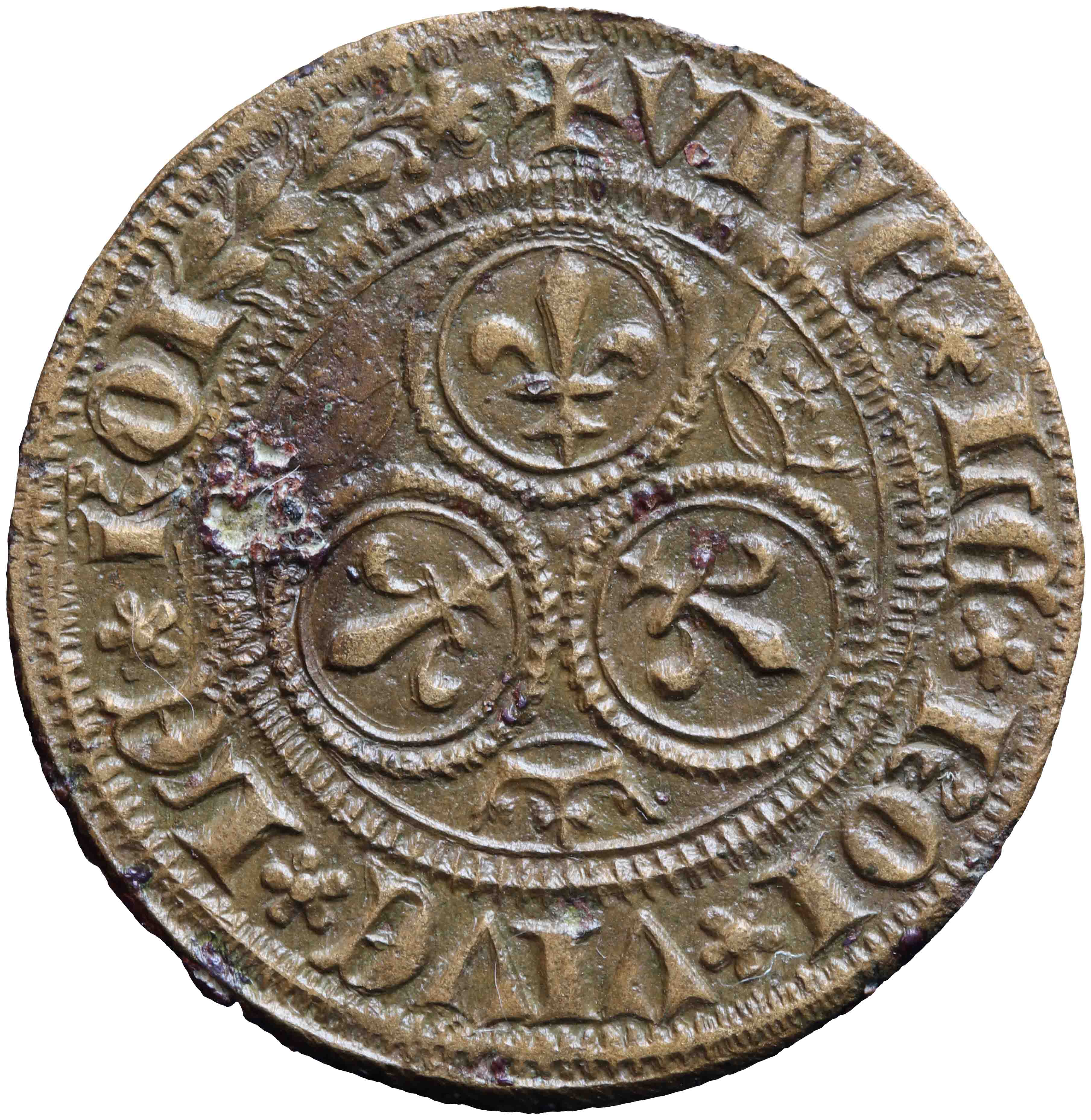 Afbeelding van de voorzijde. rekenpenning. Inventarisnummer:RP-22855