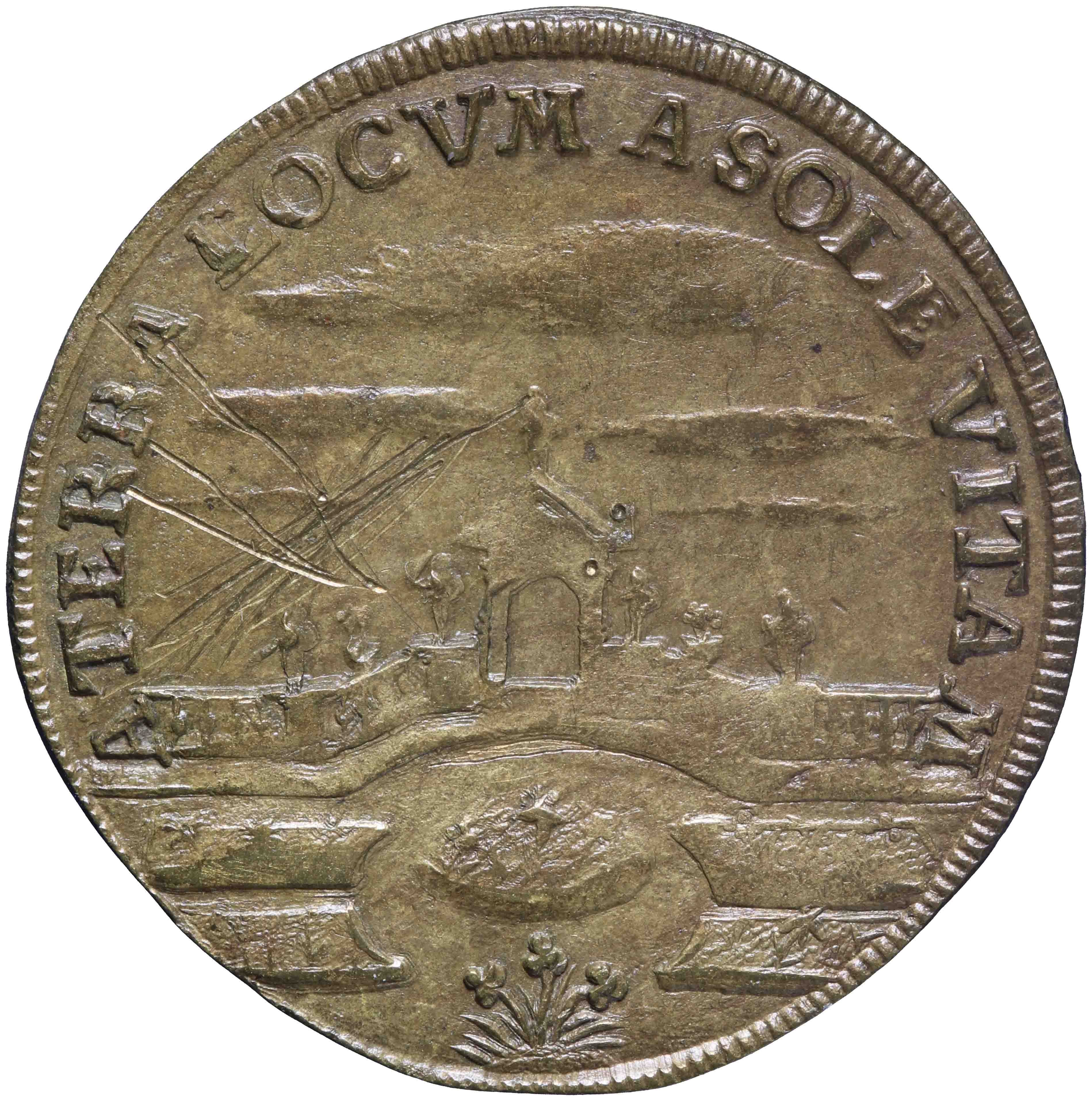 Afbeelding van de voorzijde. rekenpenning. Inventarisnummer:RP-22860