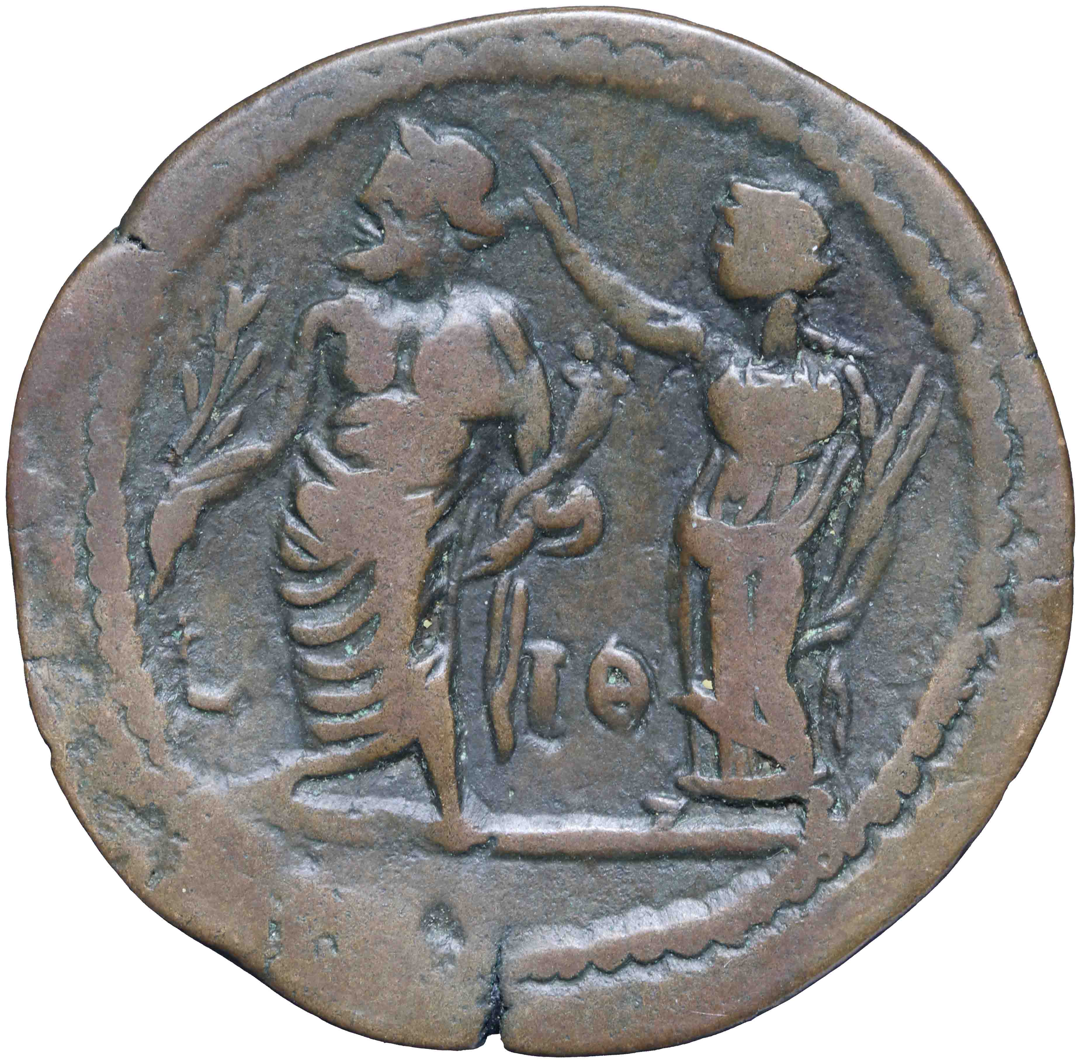 Afbeelding van de keerzijde. drachm. Inventarisnummer:SC-03448