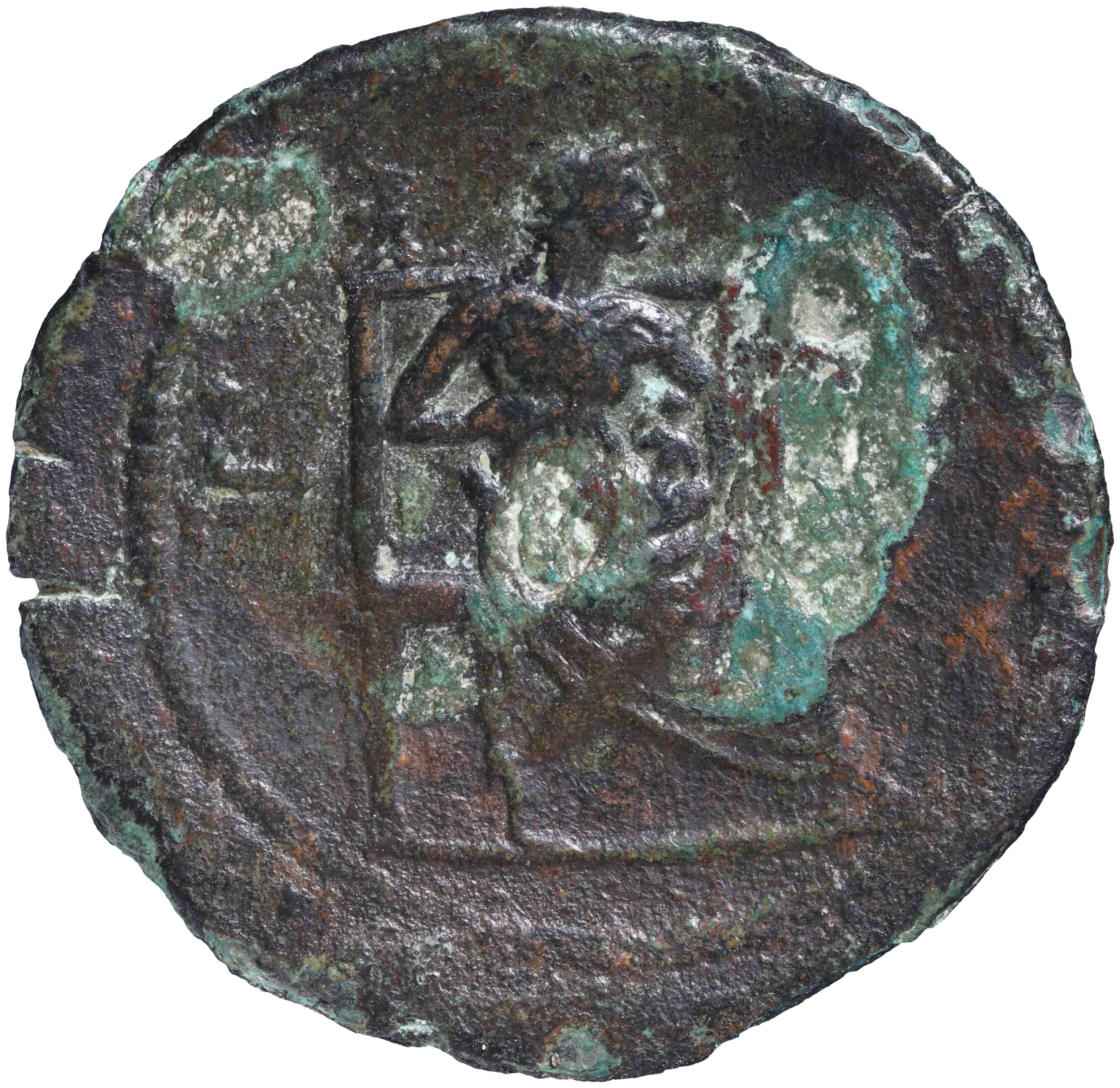Afbeelding van de keerzijde. drachm. Inventarisnummer:SC-03519