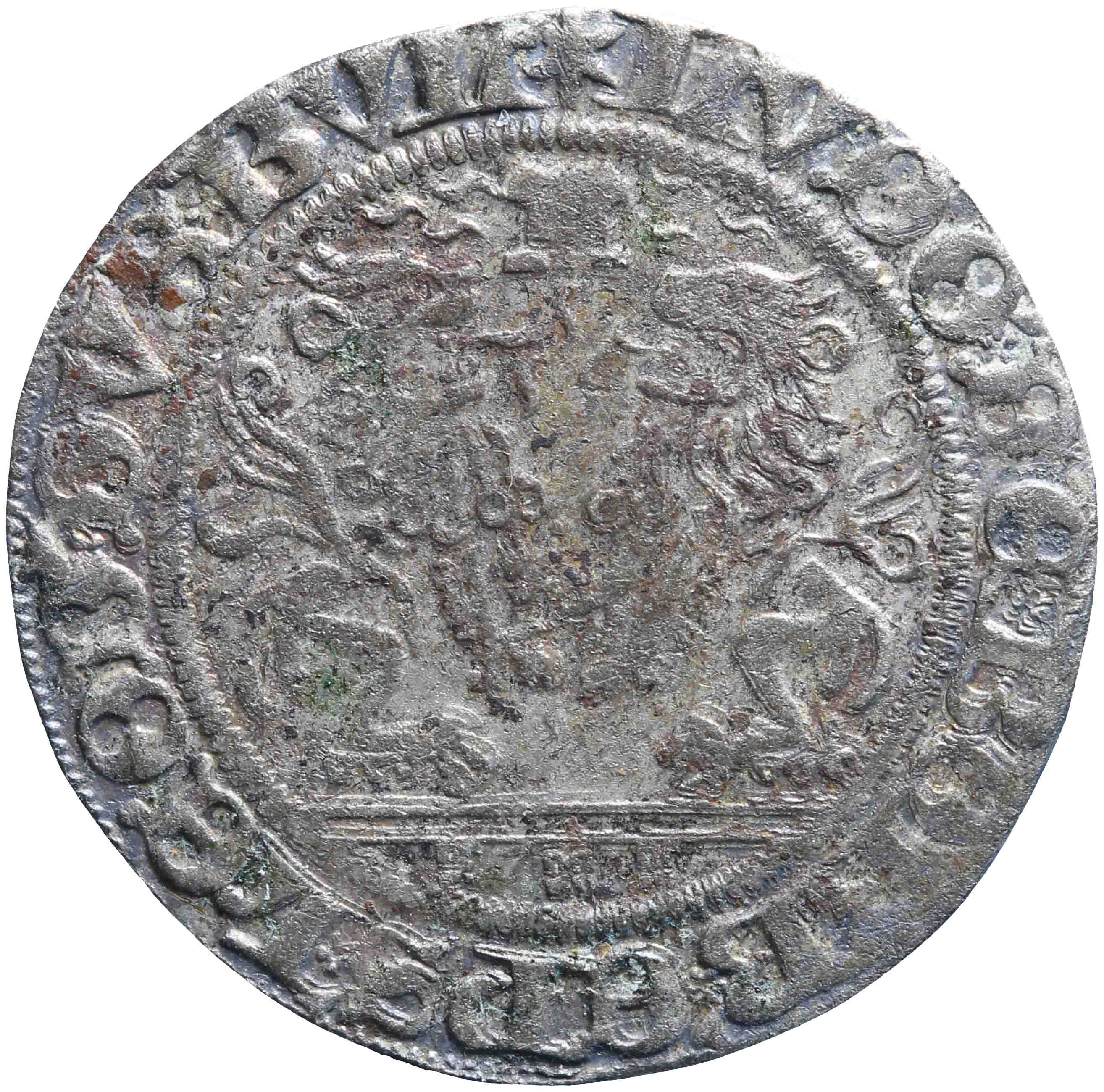 Afbeelding van de voorzijde. twee vuurijzer ; dubbele aidant. Inventarisnummer:VO-00054