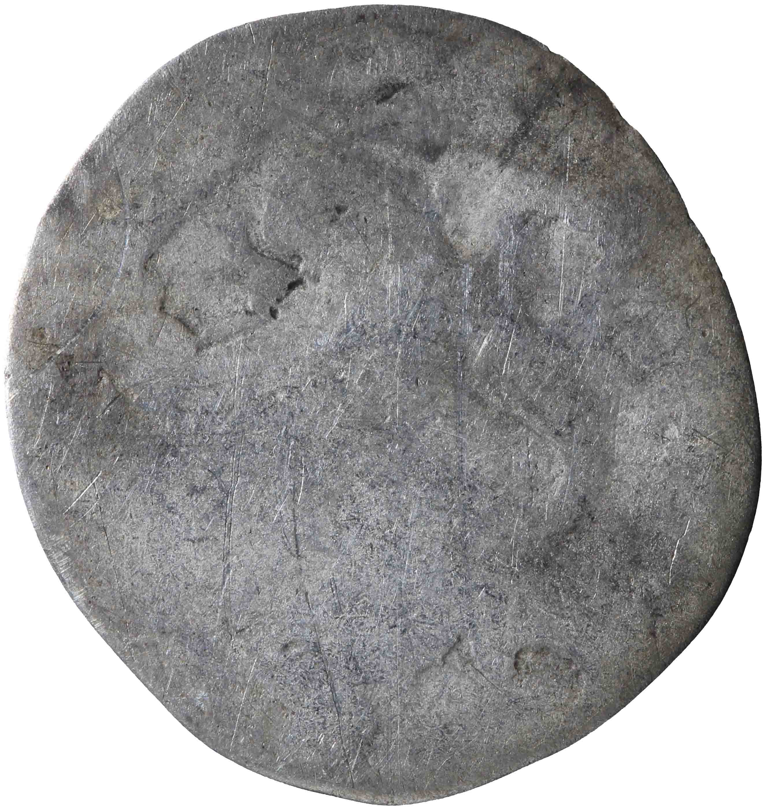 Afbeelding van de voorzijde. dubbele stuiver. Inventarisnummer:VO-00324
