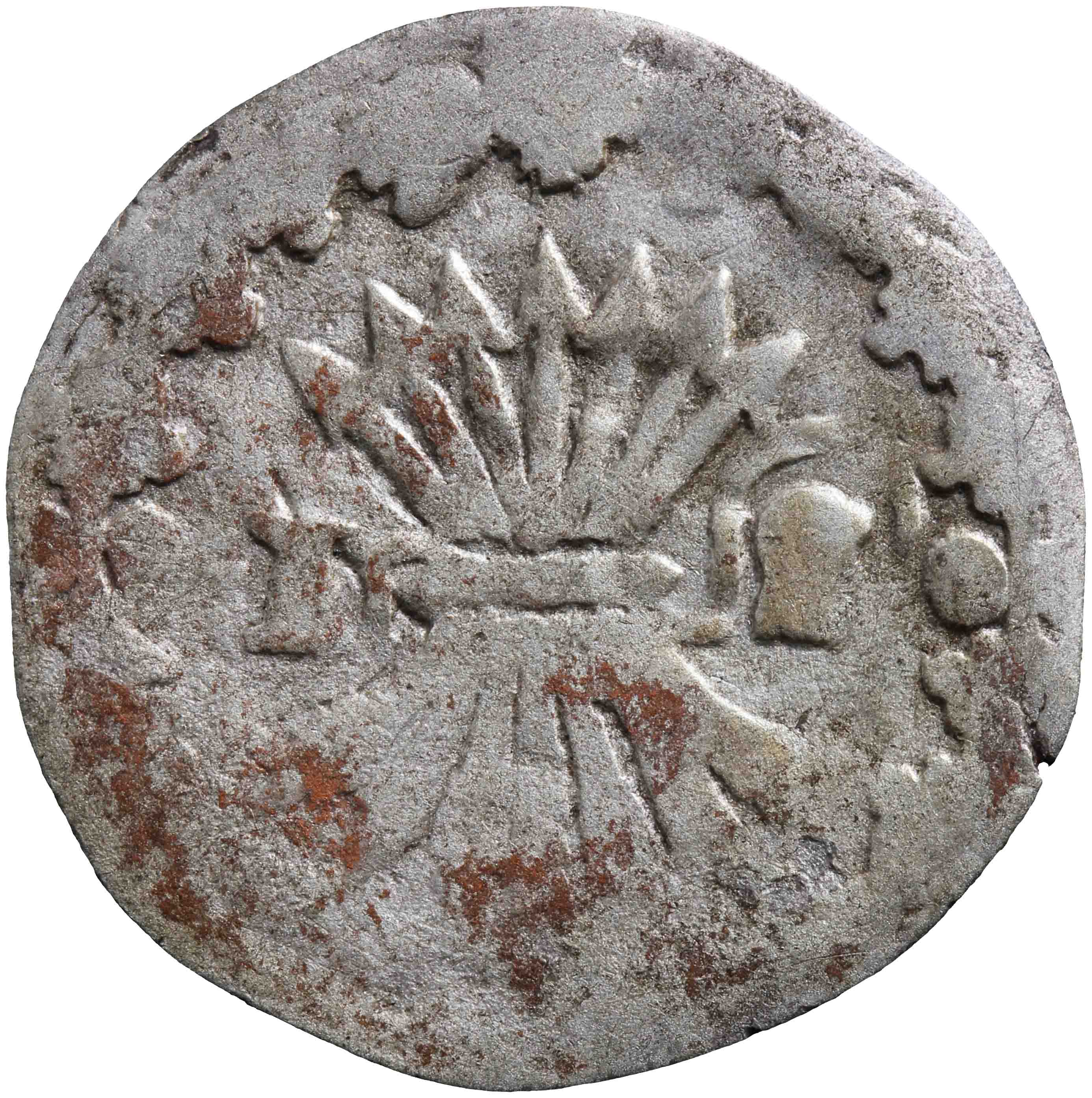 Afbeelding van de voorzijde. pijl of bezemstuiver. Inventarisnummer:VO-00375