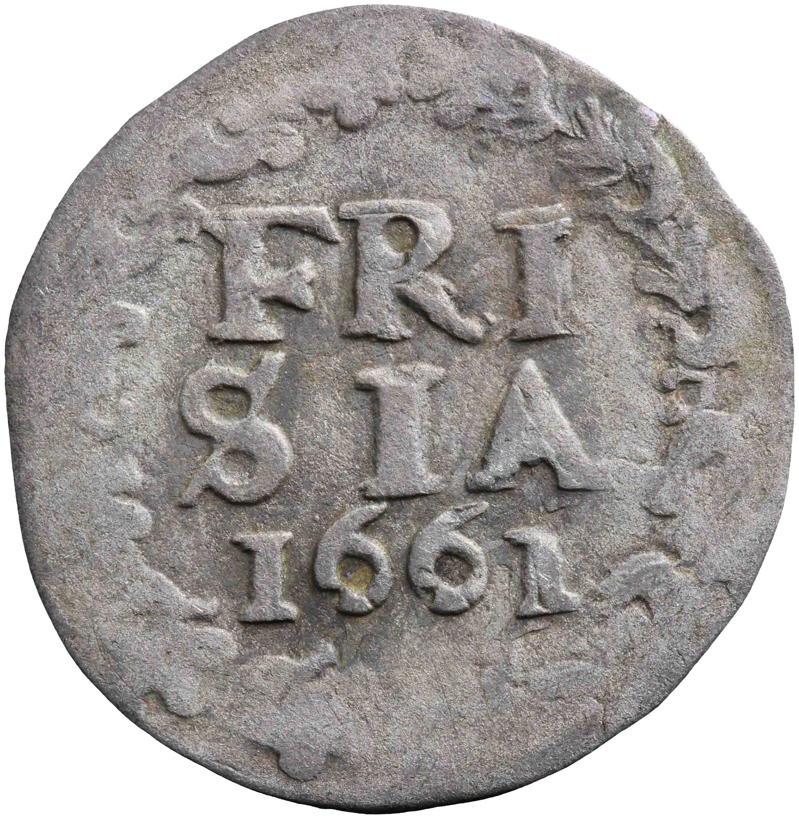 Afbeelding van de keerzijde. pijl of bezemstuiver. Inventarisnummer:VO-00376