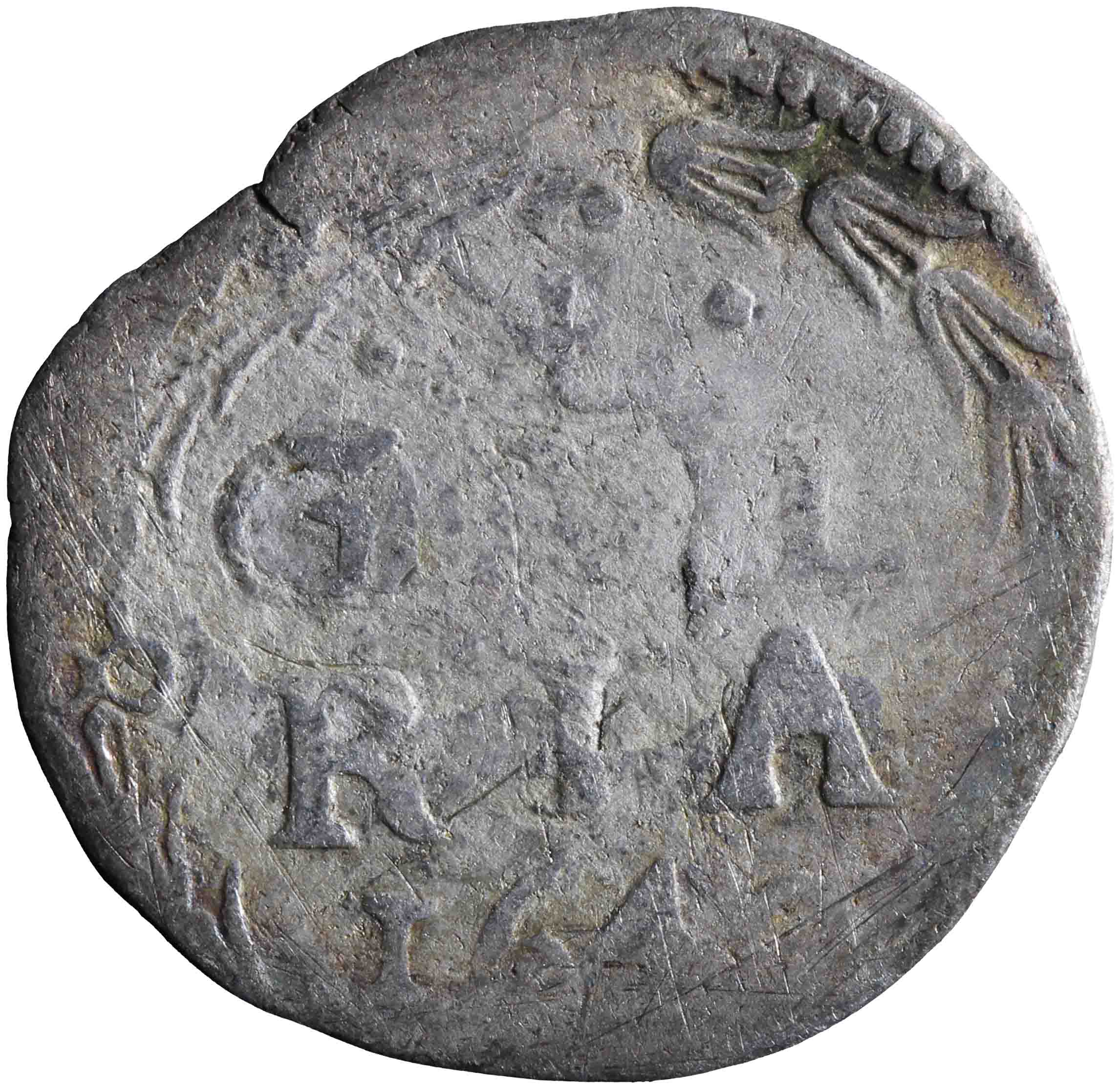 Afbeelding van de keerzijde. stuiver. Inventarisnummer:VO-00383