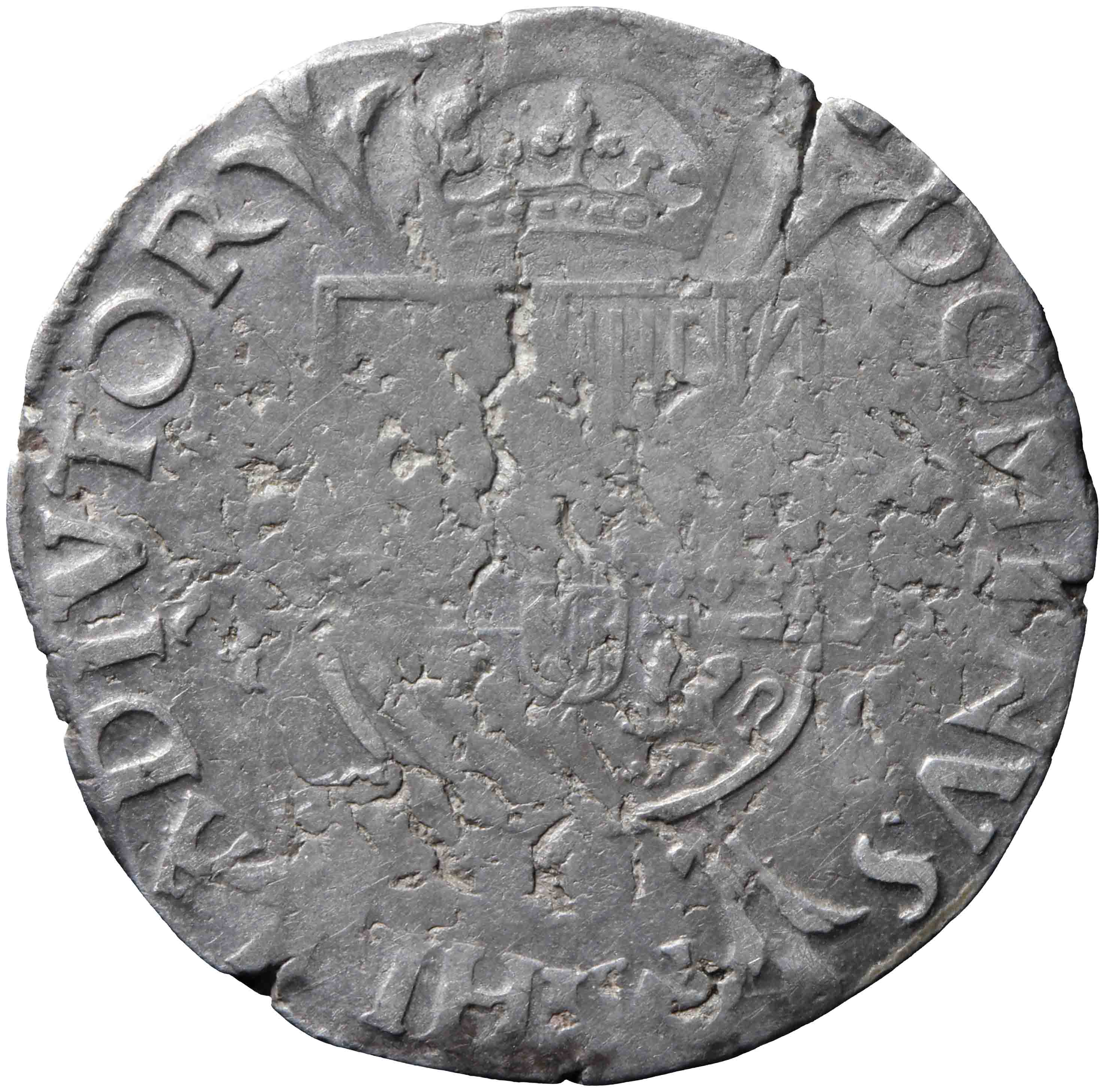 Afbeelding van de keerzijde. vijfde Philipsdaalder. Inventarisnummer:VO-00387