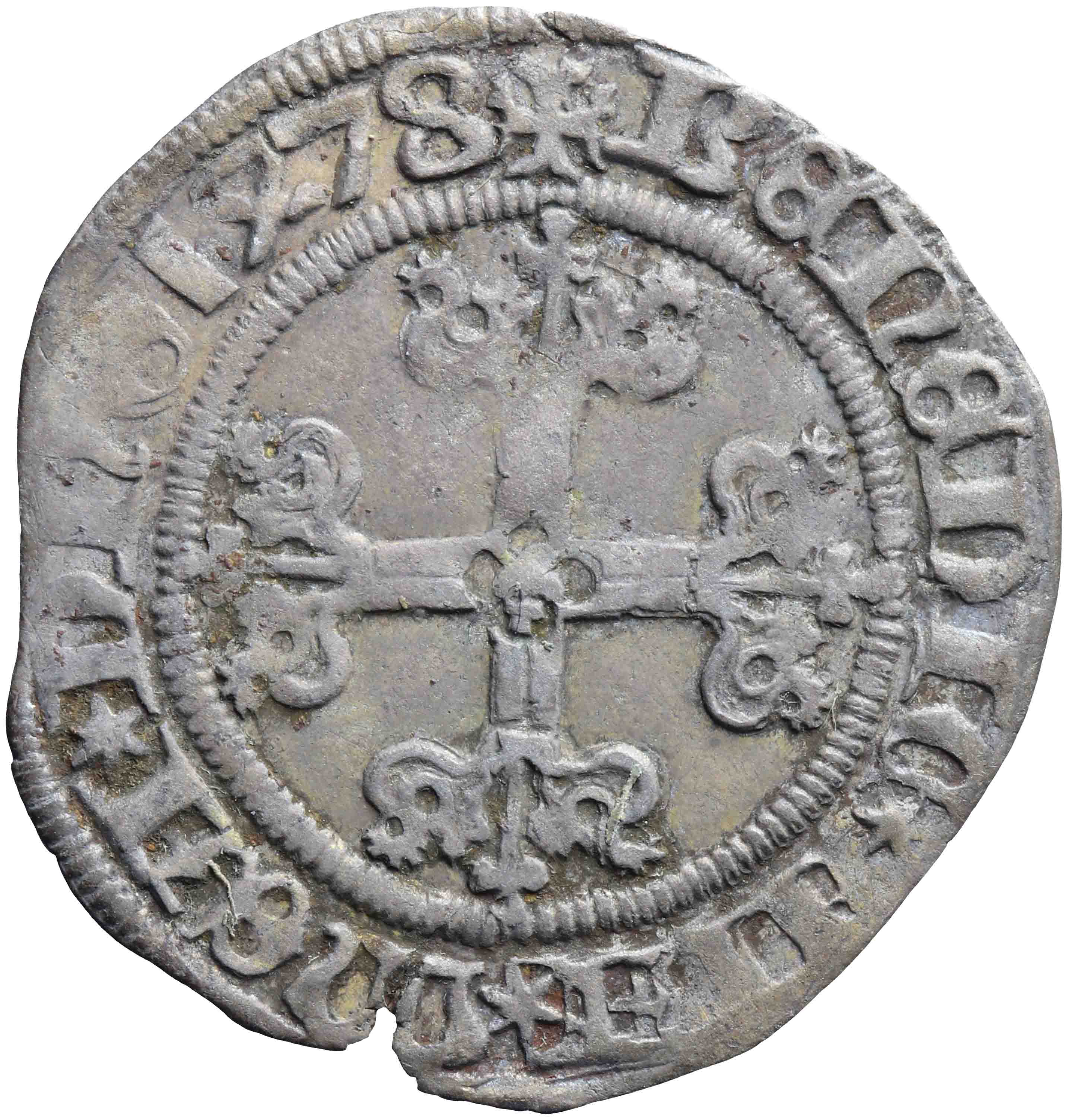 Afbeelding van de keerzijde. groot. Inventarisnummer:VO-00389