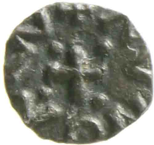 Afbeelding van de keerzijde. sceatta. Inventarisnummer:1141562