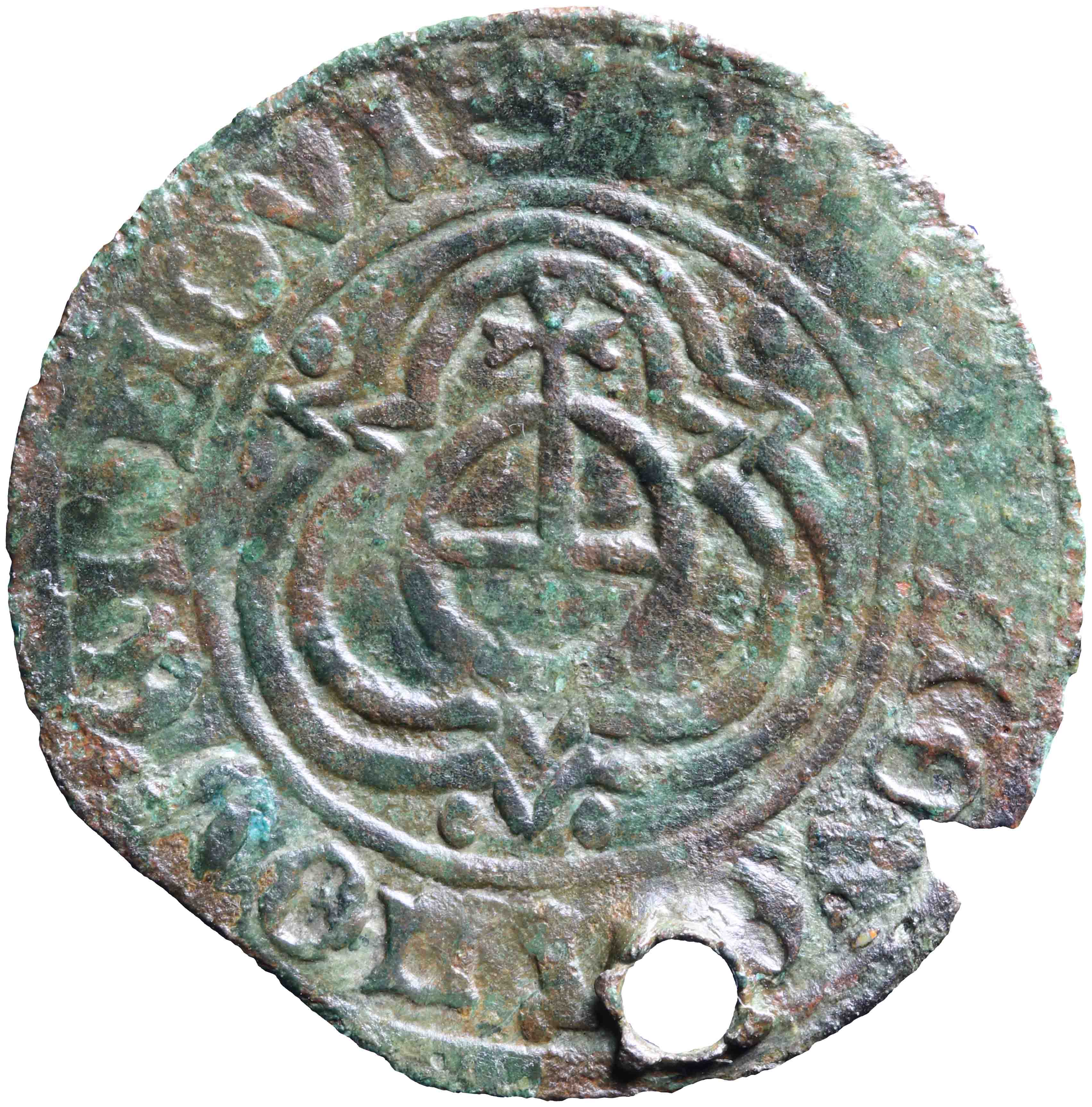 Afbeelding van de voorzijde. (rekenpenning). Inventarisnummer:1146458