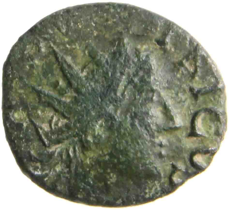 Afbeelding van de voorzijde. antoninianus. Inventarisnummer:1148834