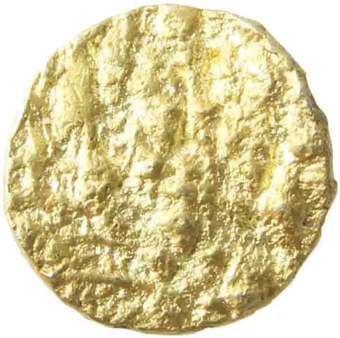 Afbeelding van de voorzijde. tremissis. Inventarisnummer:1150408