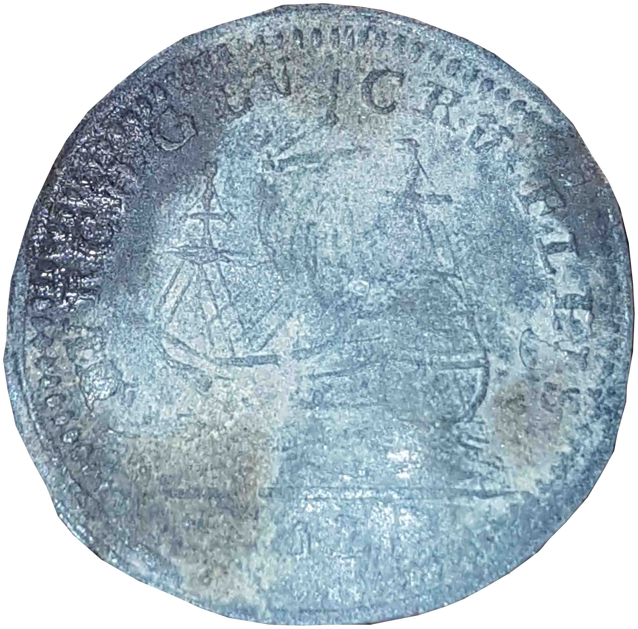 Afbeelding van de keerzijde. (rekenpenning). Inventarisnummer:1152461