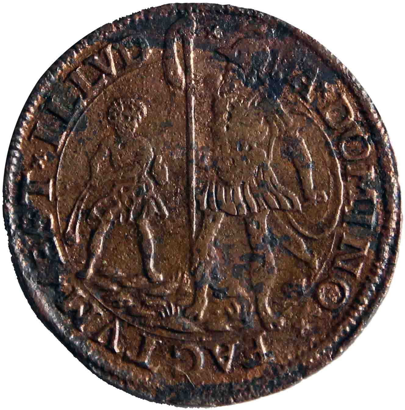 Afbeelding van de voorzijde. (rekenpenning). Inventarisnummer:1156790