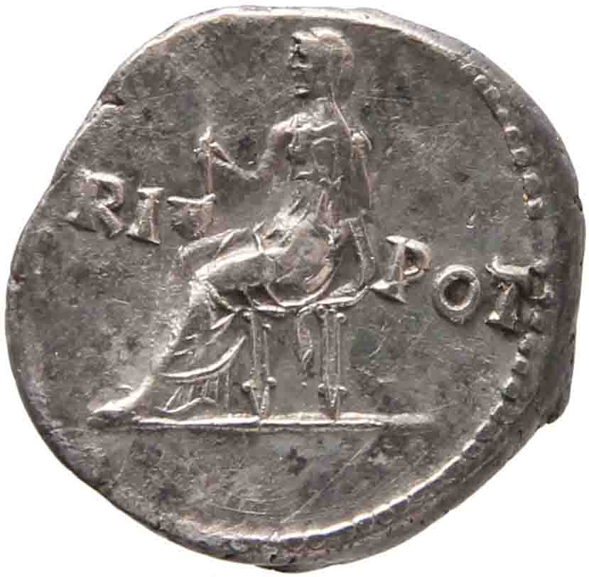 Afbeelding van de keerzijde. denarius. Inventarisnummer:1158046