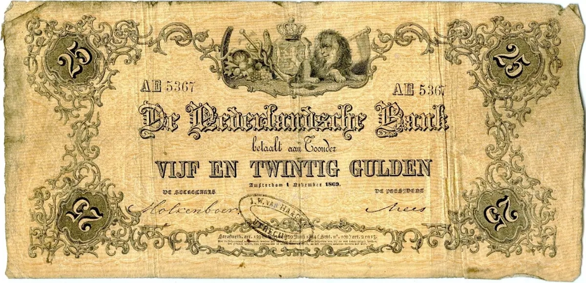 Sweelinck vijf en twintig gulden